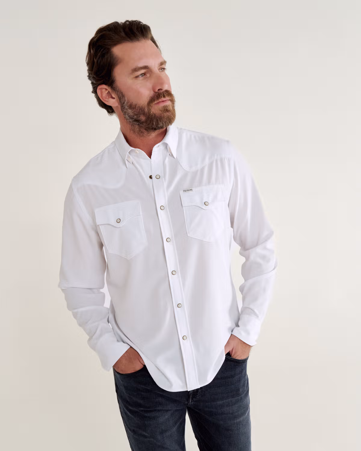 Men's Performance Long Sleeve Western Pearl Snap - Classic Fit