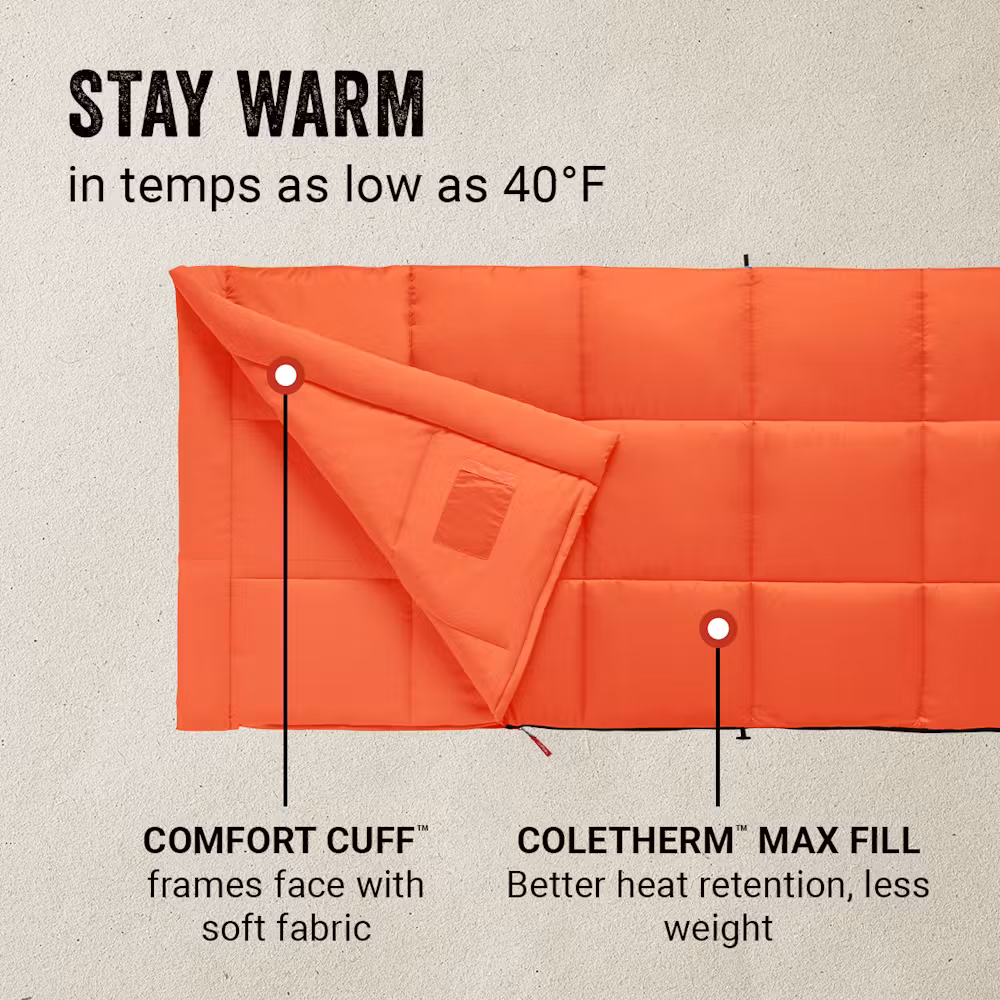 Kompact™ 40°F Rectangle Sleeping Bag