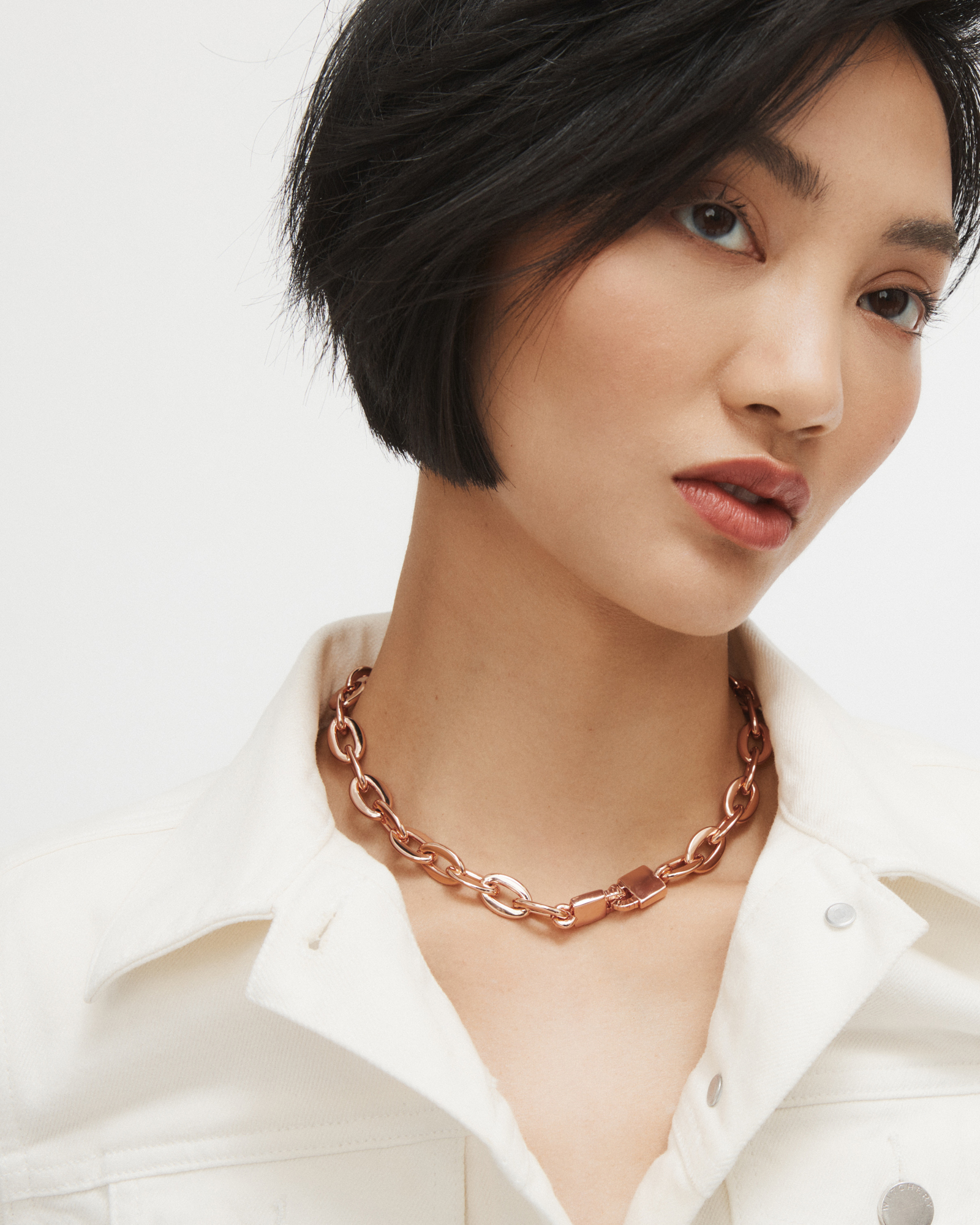 Mimco Lock-it Chain Necklace