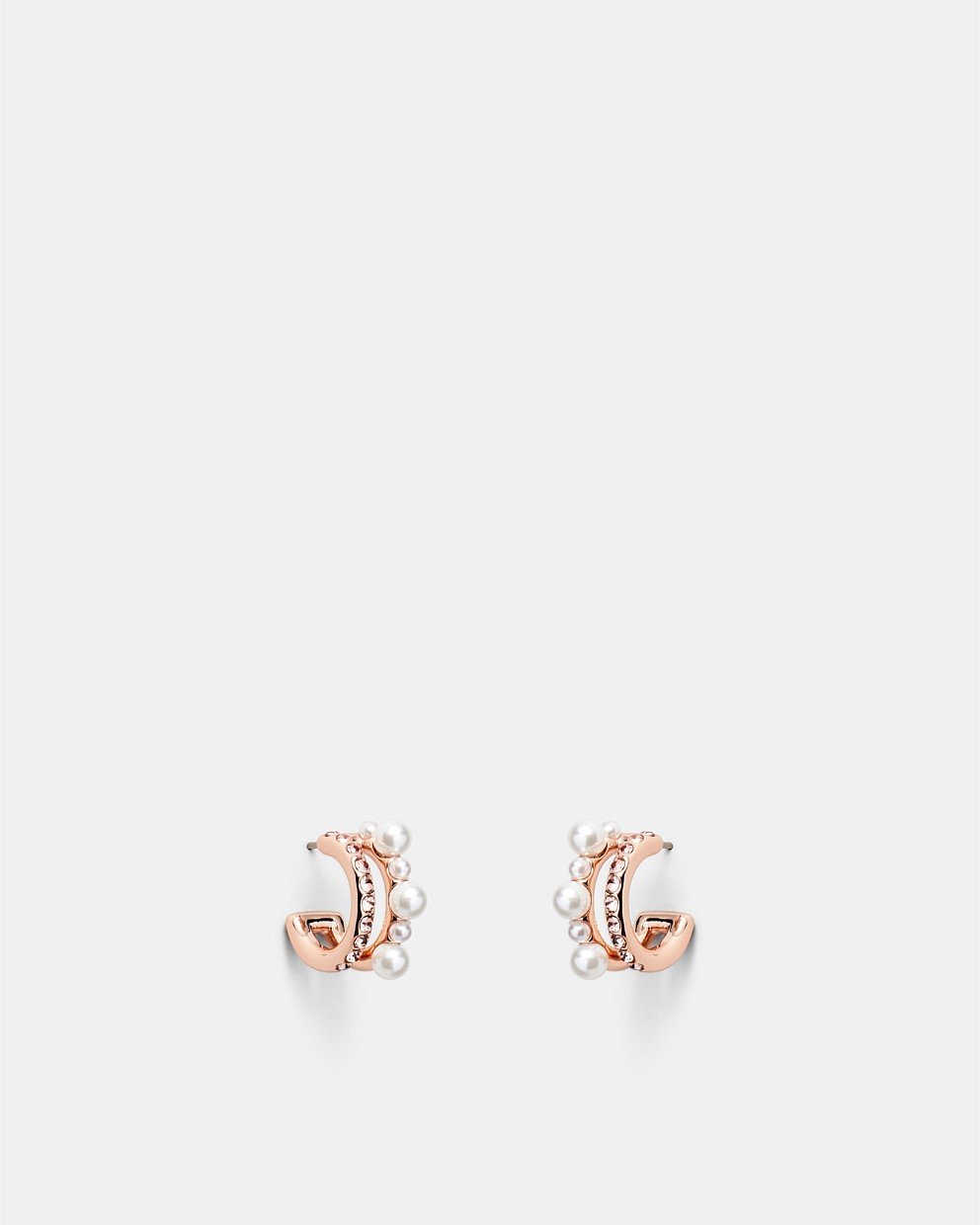Pearlina Double Hoop Earrings