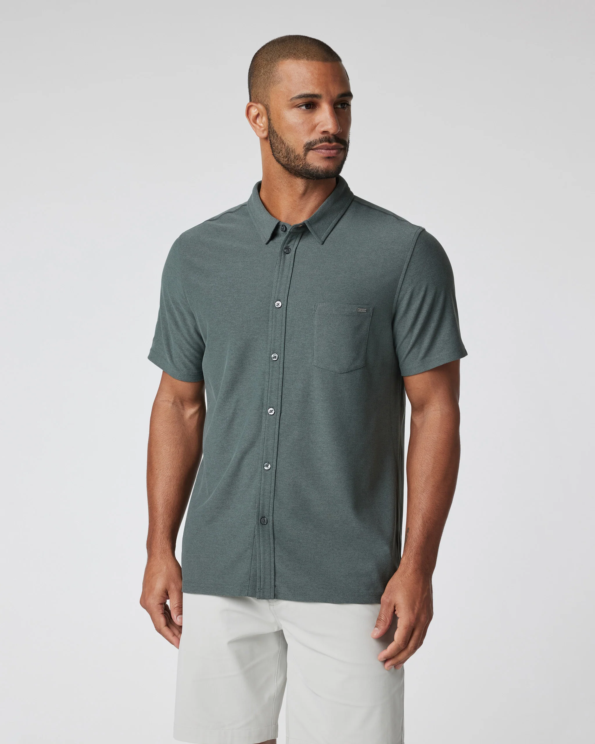 Short-Sleeve Ace Button Down