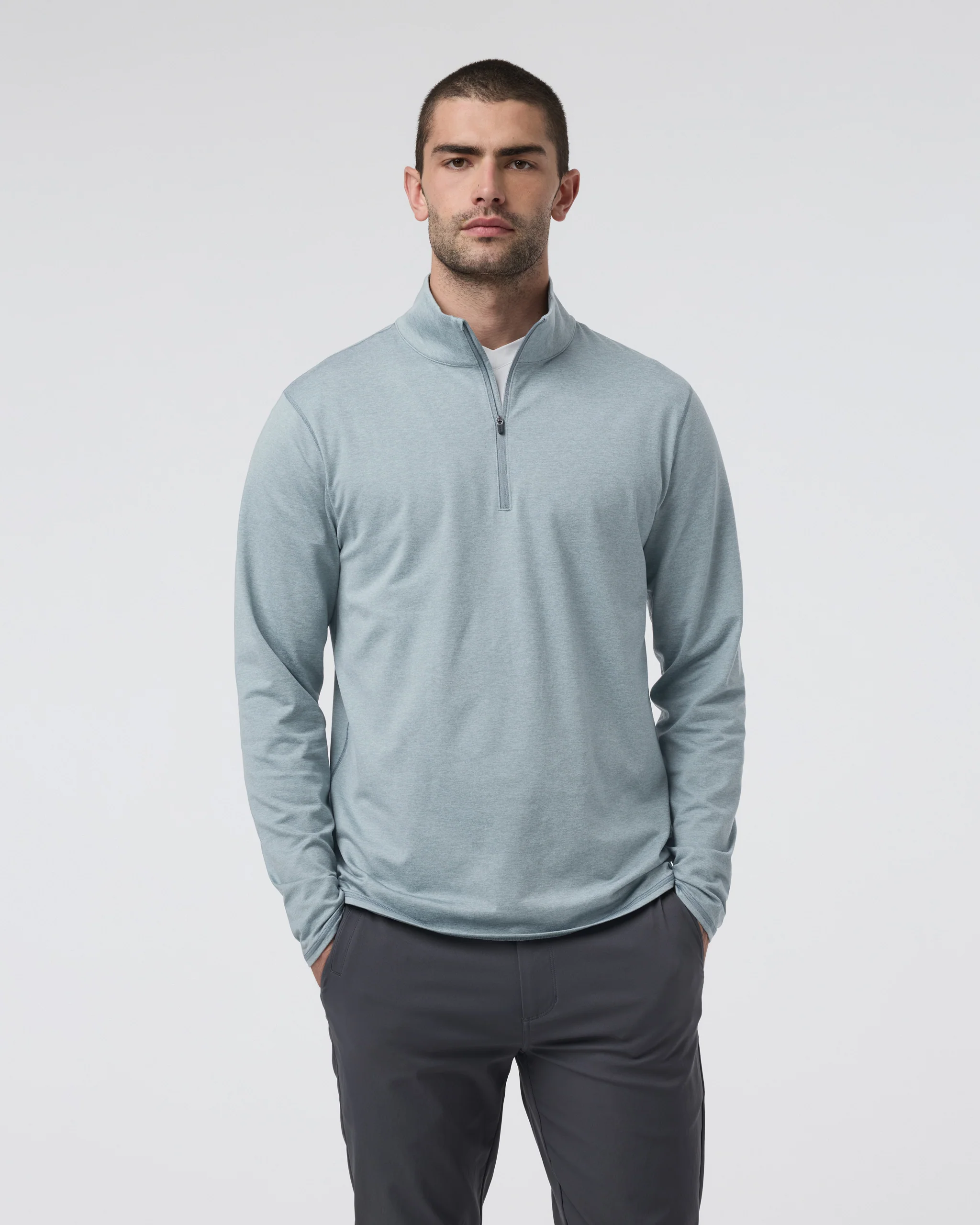 Ponto Half Zip Mock Neck
