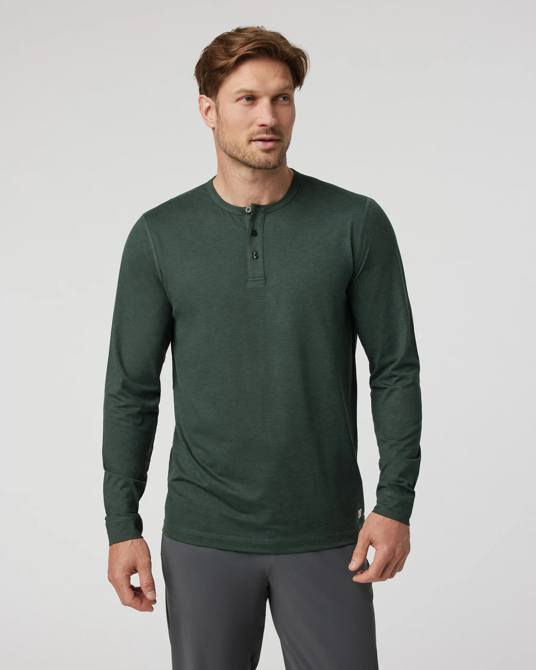 Long-Sleeve Ease Performance Henley