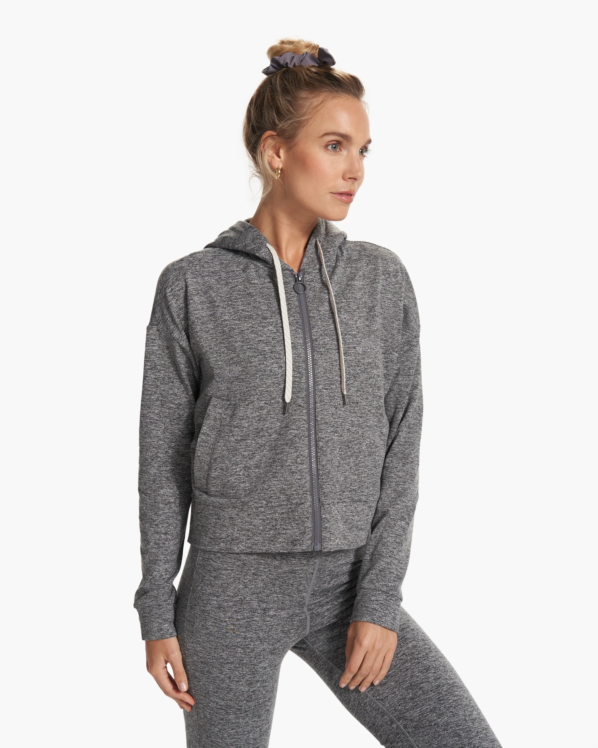 Granite Cropped Hoodie