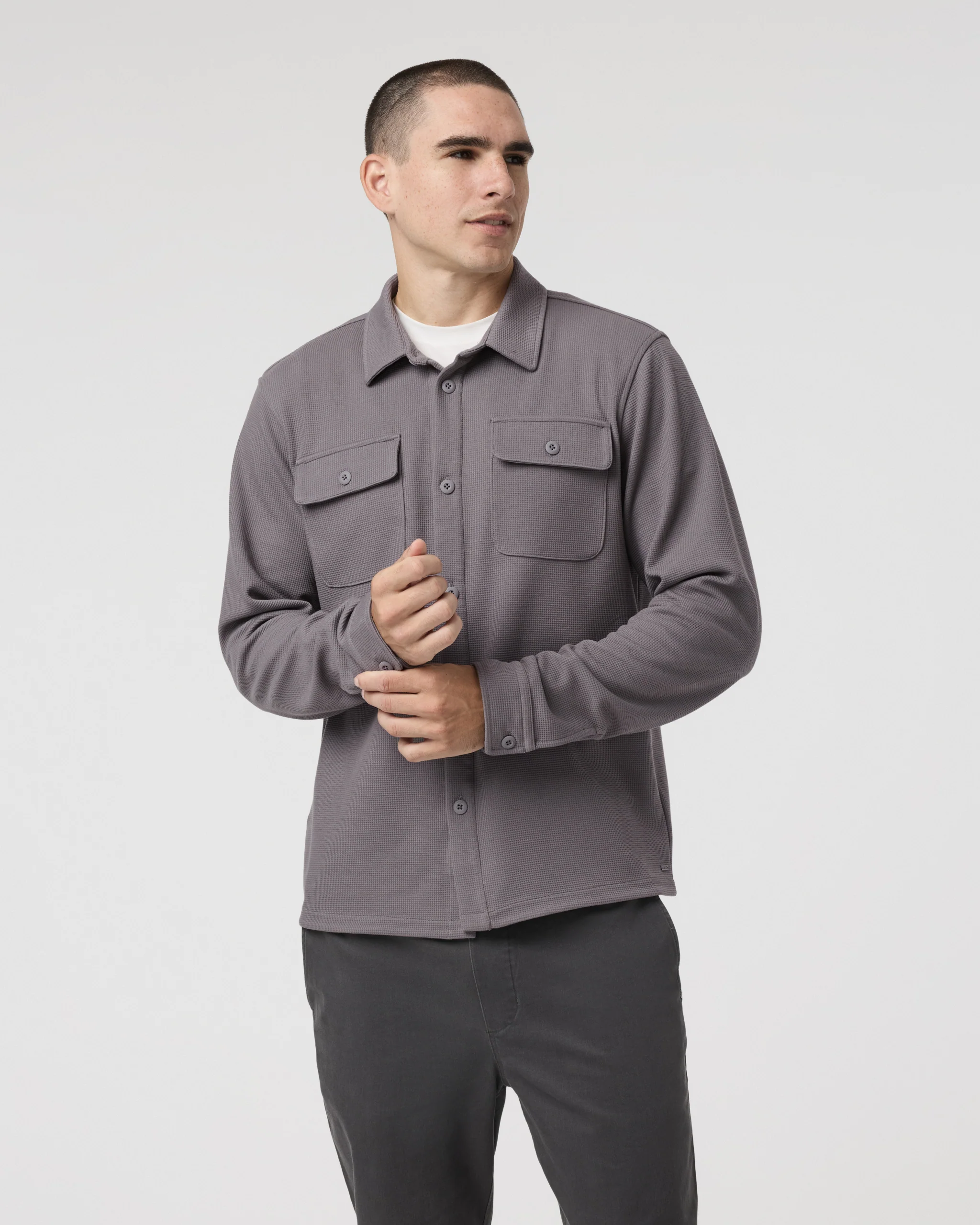 Waffle Shirt Jacket