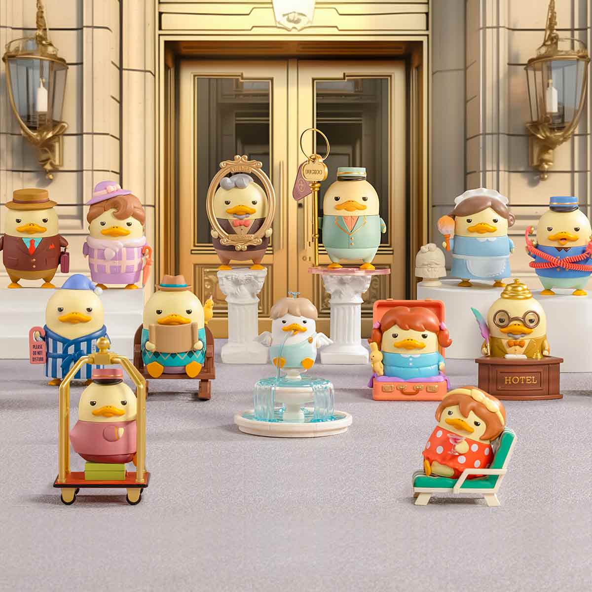 The Grand DUCKOO Hotel Series Figures