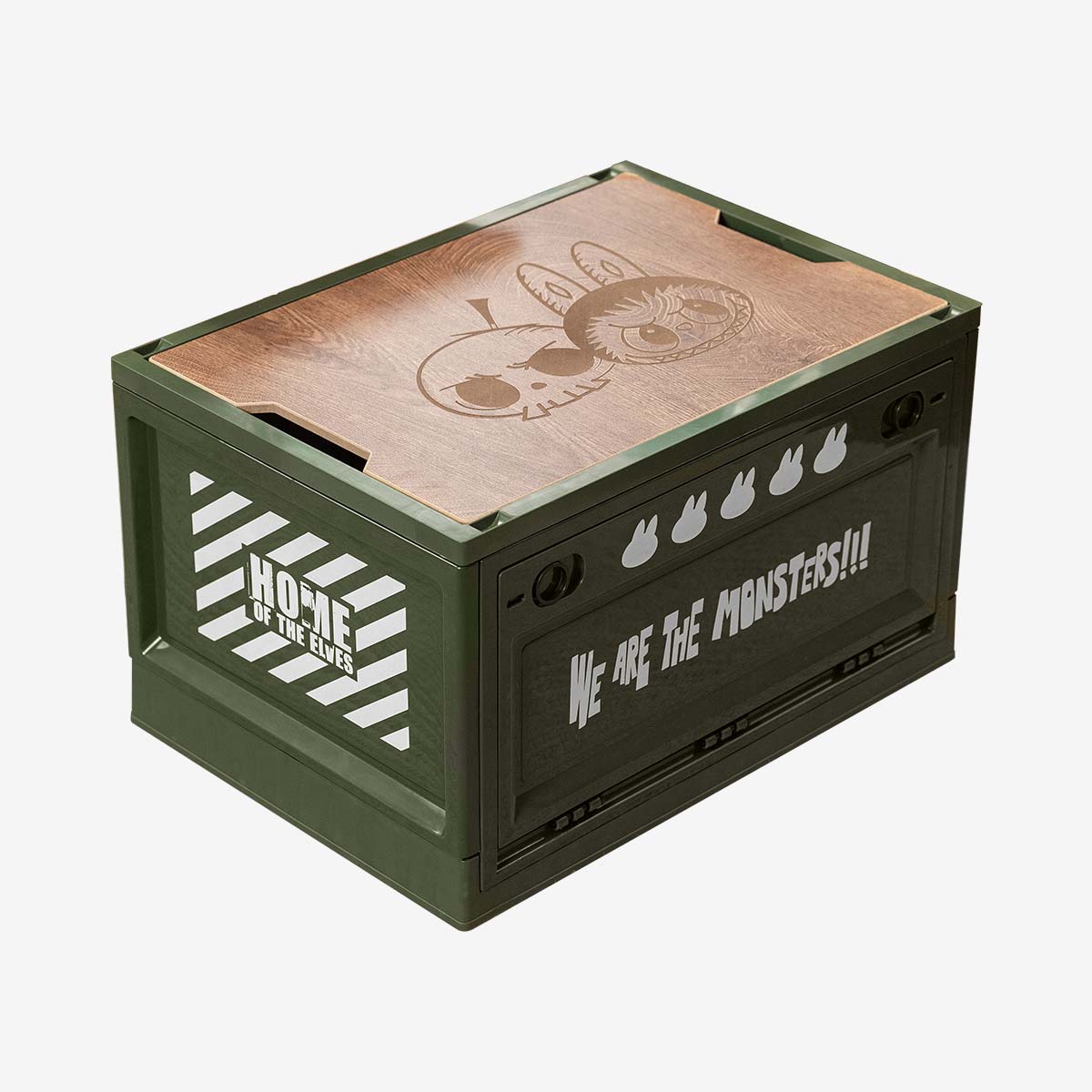 THE MONSTERS Home of the Elves Series-Storage Box(White&Green&Blue)