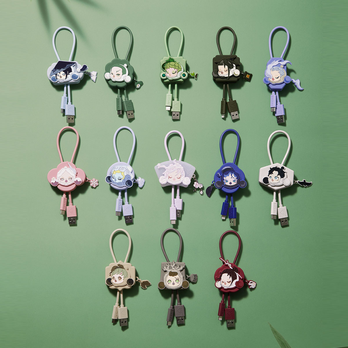 SKULLPANDA The Ink Plum Blossom Series-Cable Line Blind Box (iPhone)