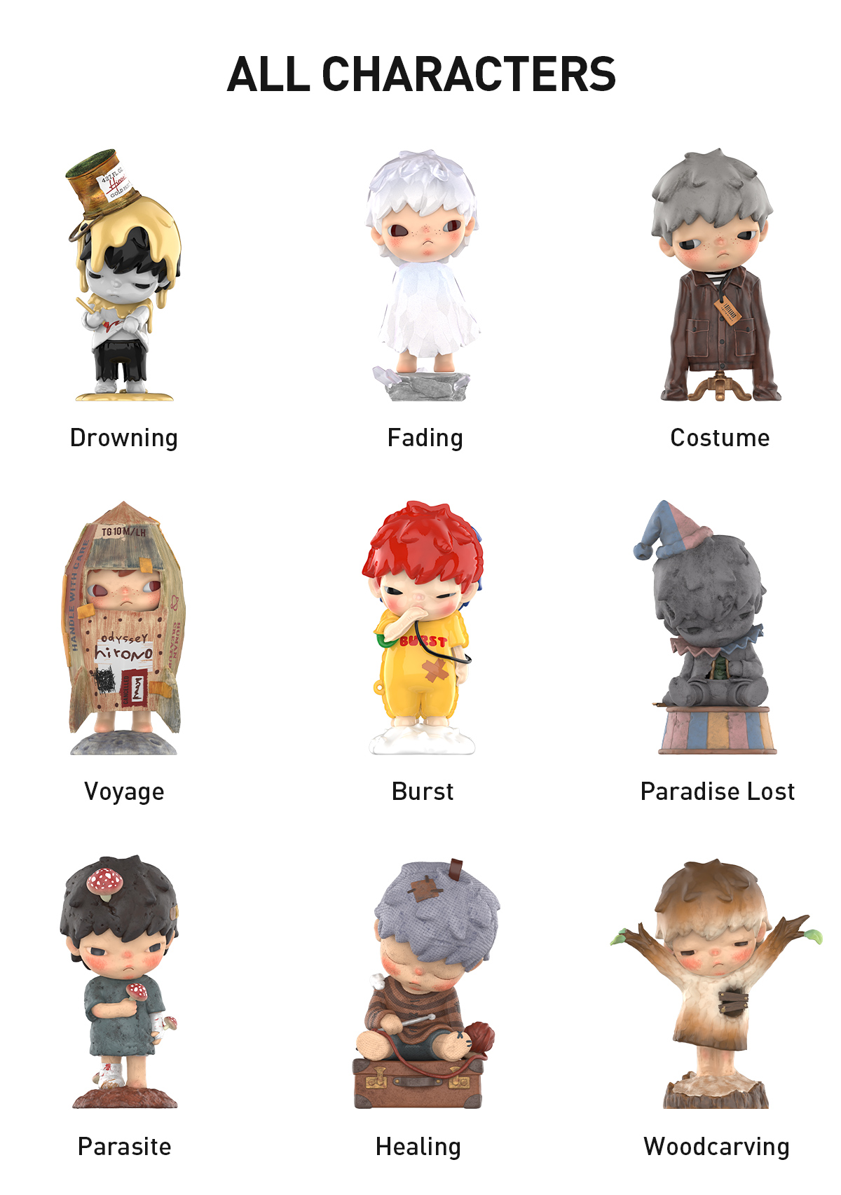 Hirono Shelter Series Figures