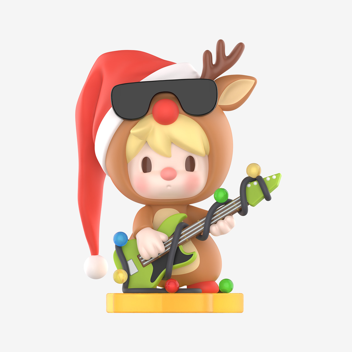 Sweet Bean Rock Reindeer Figure