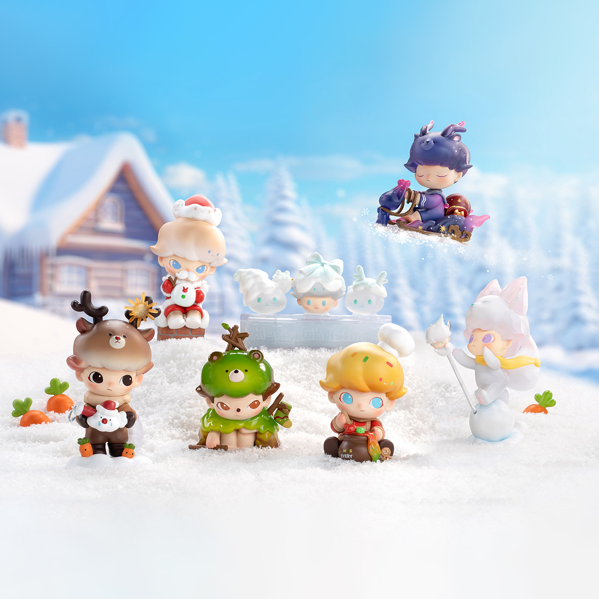 DIMOO Letters from Snowman Series Figures