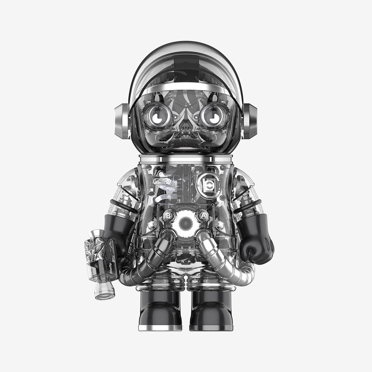 MEGA SPACE MOLLY 400% CLOT-Black Alienegra Set
