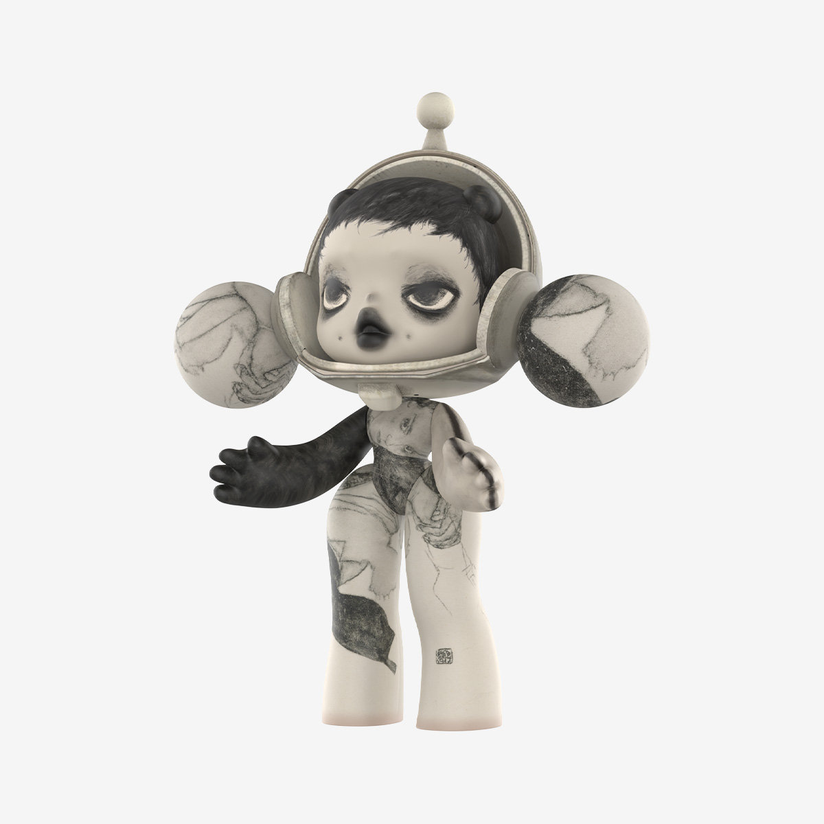 MEGA α SKULLPANDA 1000% Egon Schiele