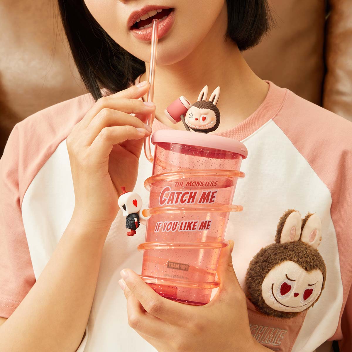 THE MONSTERS Catch Me If You Like Me Series-Straw Cup