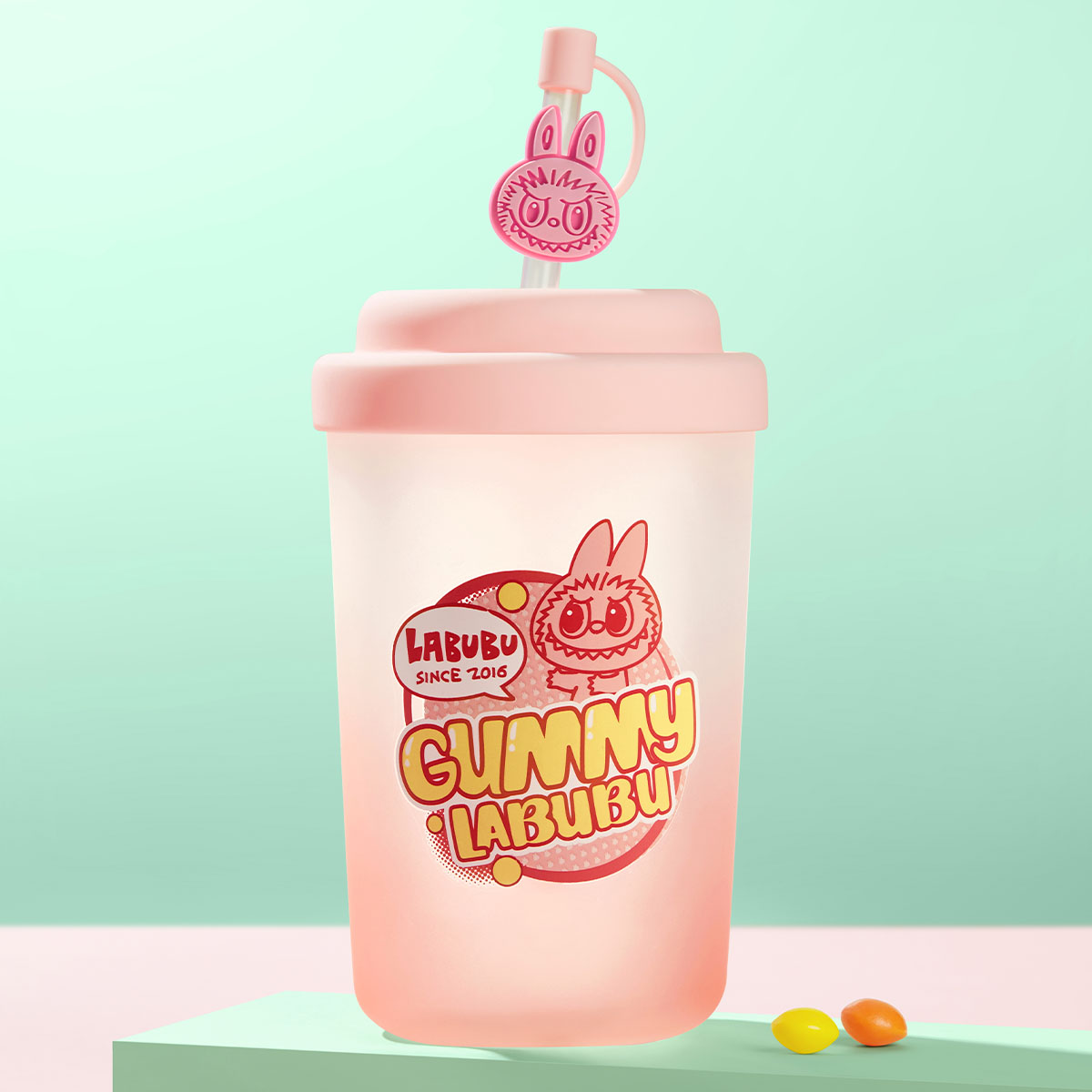 THE MONSTERS Candy Series- straw cup (Gummy Candy)