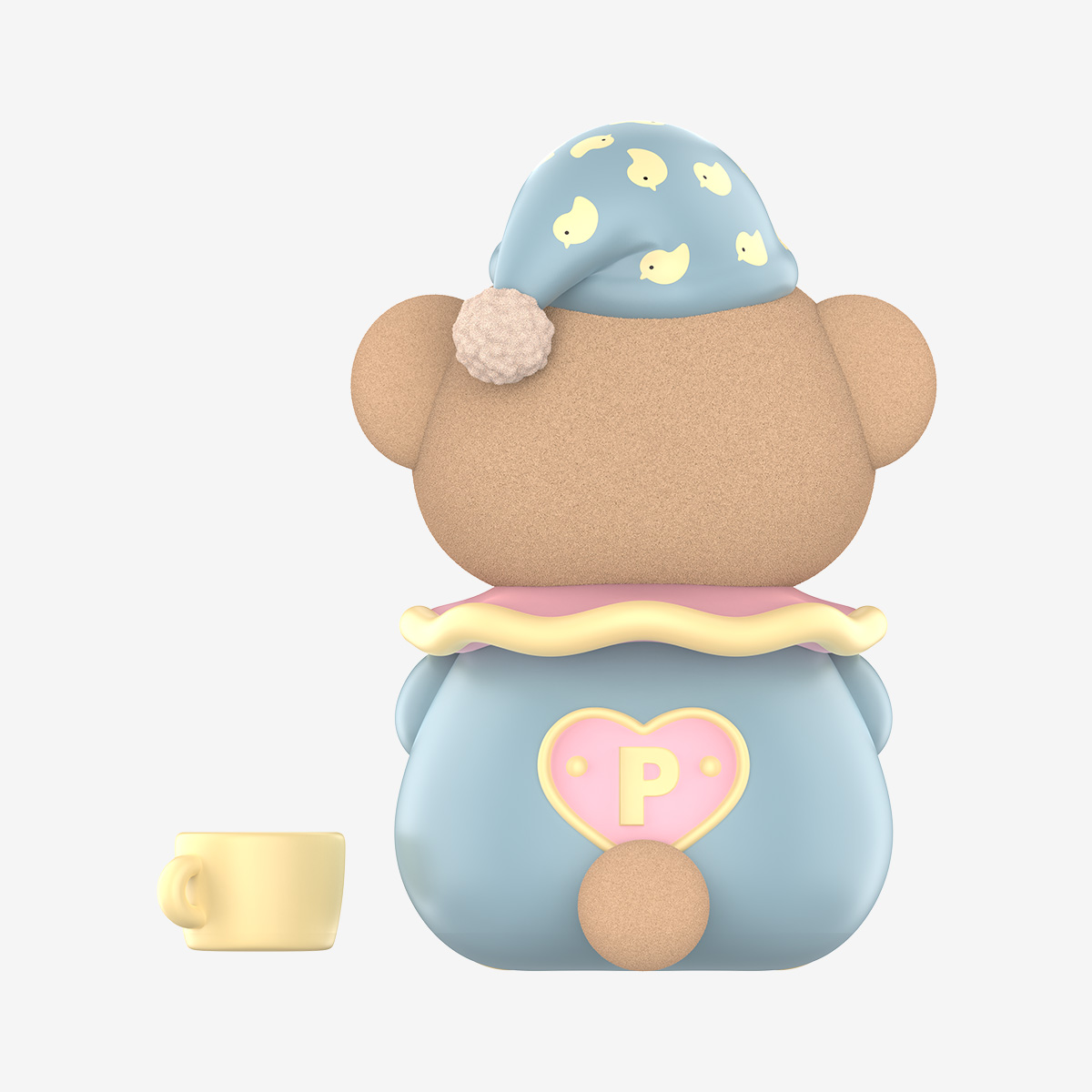 PUCKY All Day Breakfast Bear Baby Figure