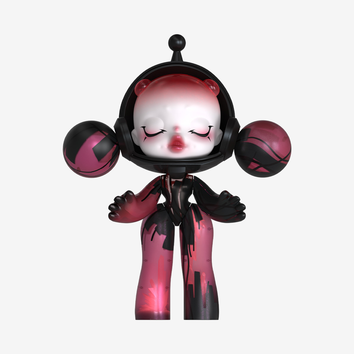 MEGA α SKULLPANDA 1000% Red Crystal