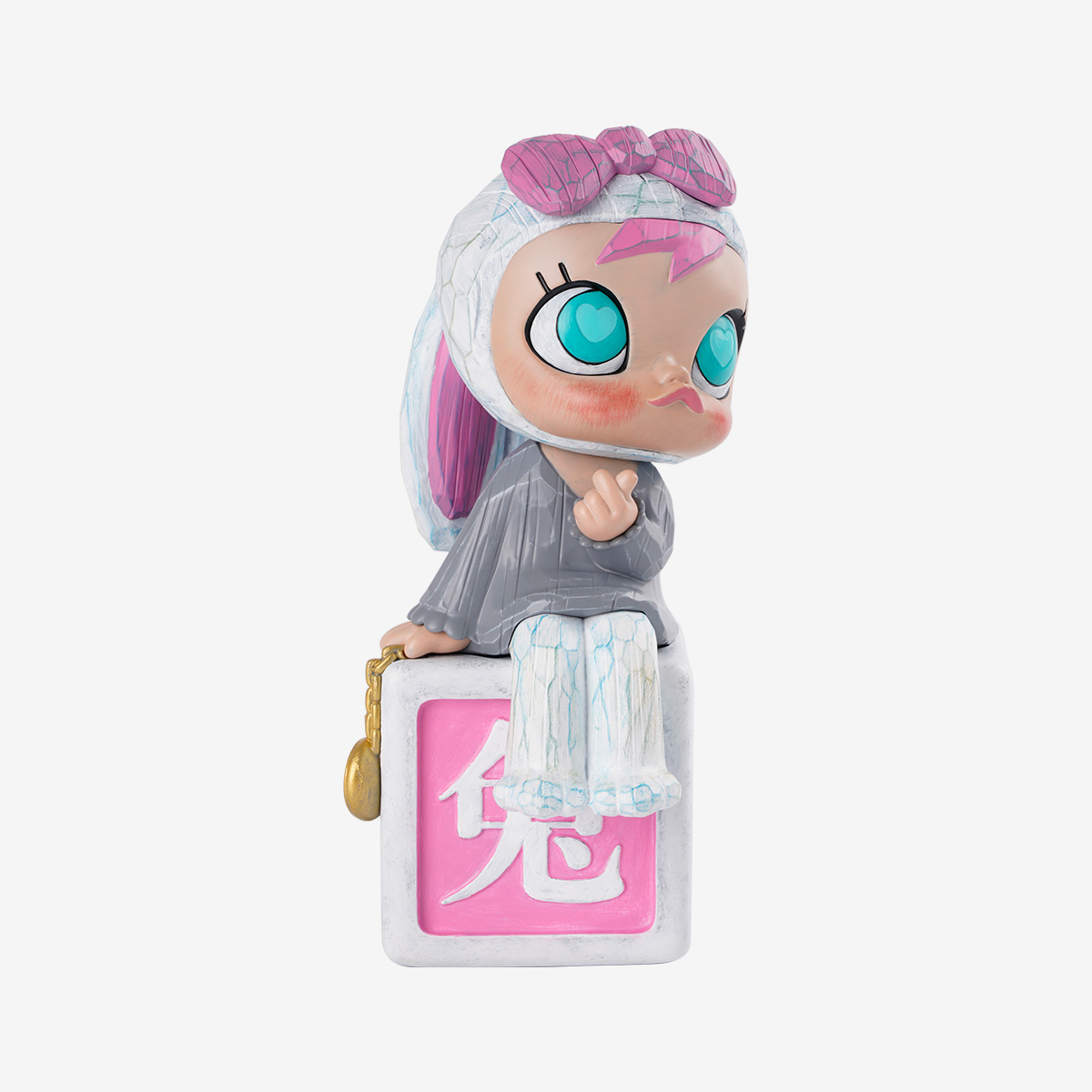 MOLLY 17th Anniversary Statue - Pink Moon Rabbit