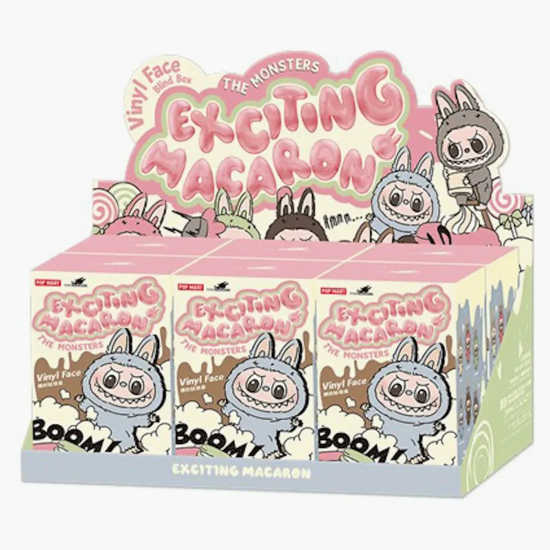 Pop Mart Labubu The Monsters Tasty Macarons Vinyl Face Blind Box (1 piece)