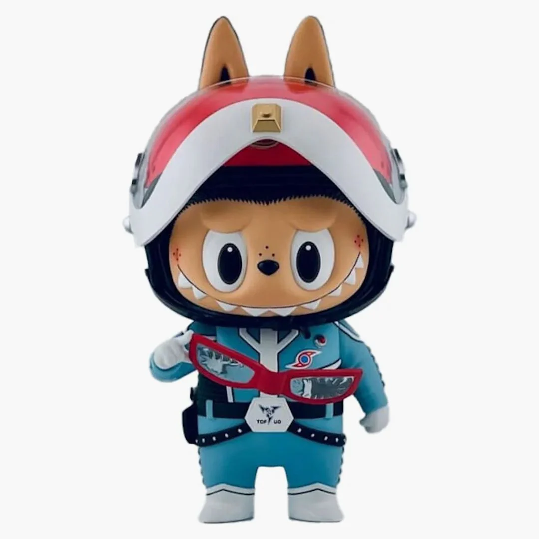 How2work Labubu The Monsters X Ultraman Blue Figure