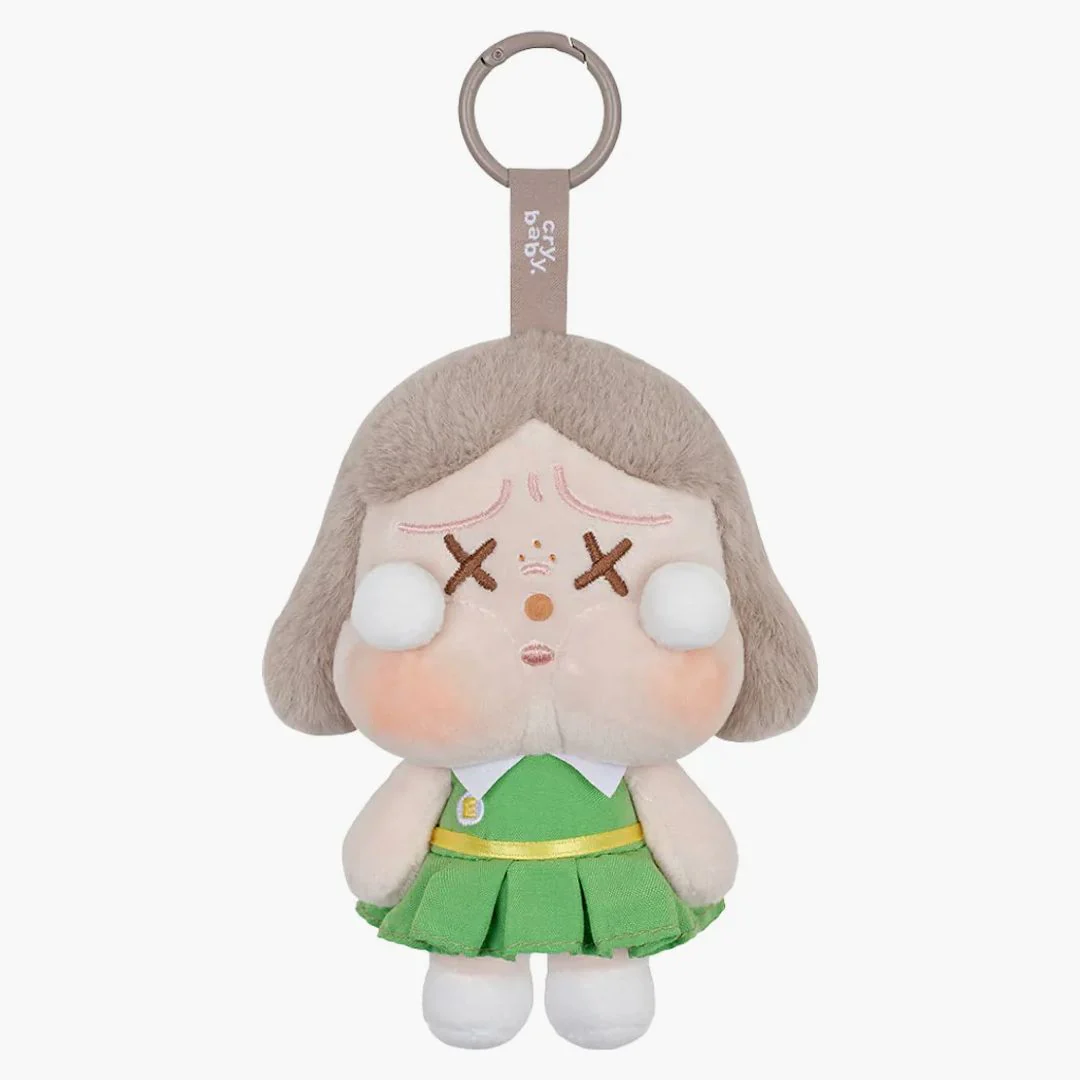 Pop Mart Crybaby Sunset Concert Series Plush Pendant Dim Green