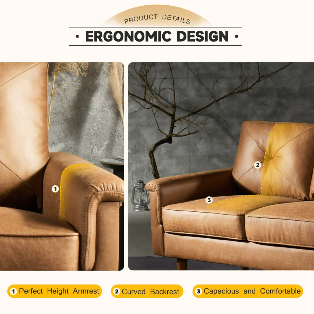Ovios Living Room 71.65'' Wide 3-Seats Sofa Multiple Colour