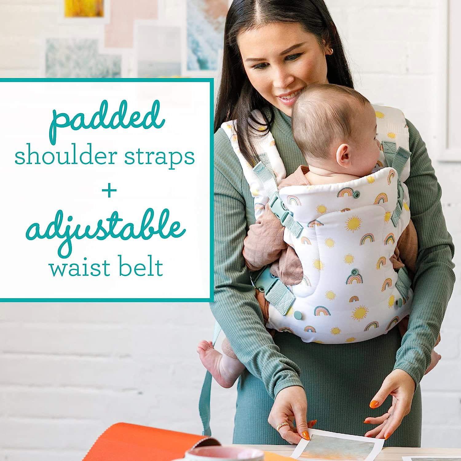 Advanced 4-in-1 Carrier - Ergonomic, convertible, face-in and face-out front and back carry for newborns and older babies 8-32 lbs