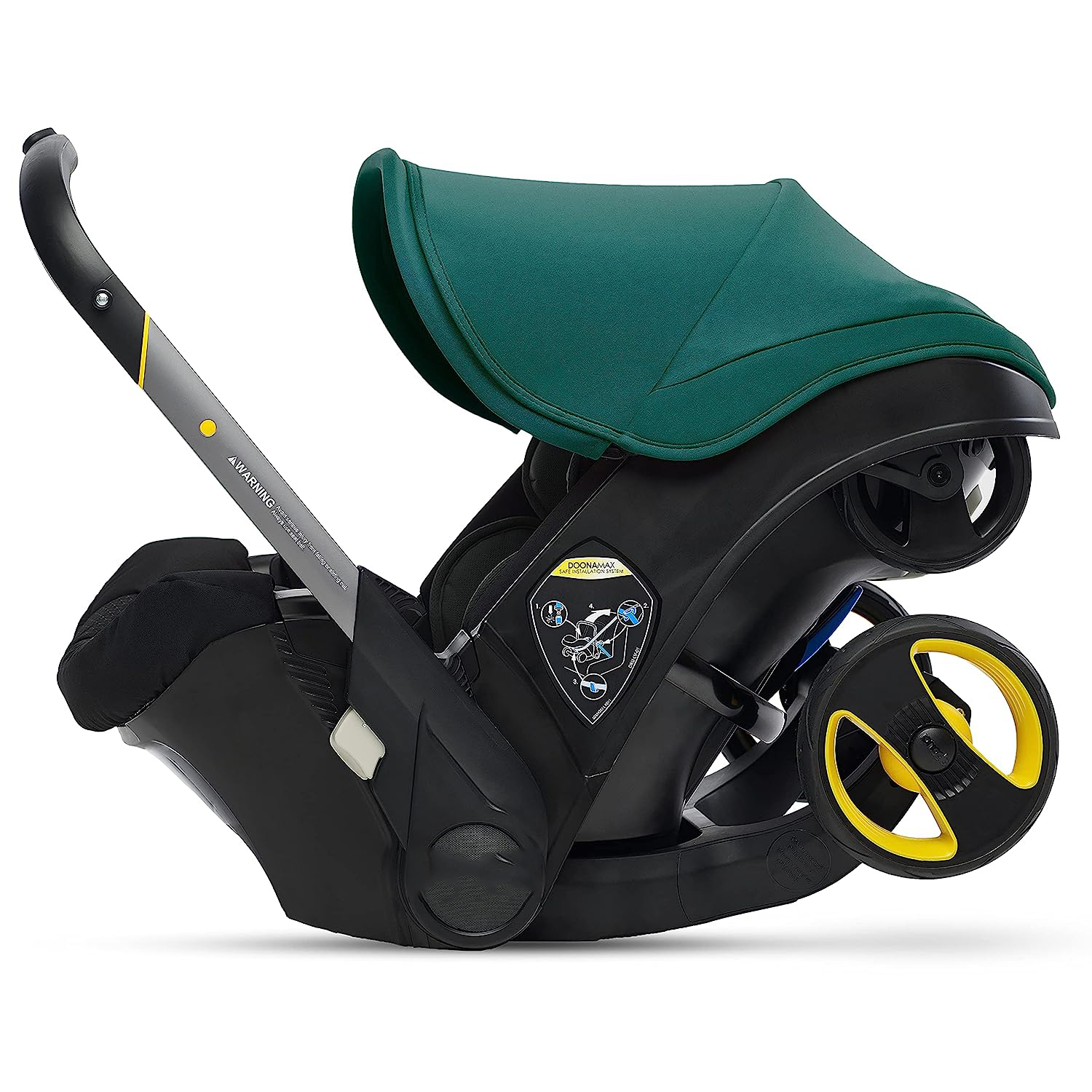 Infant Car Seat & Latch Base - Rear Facing, Car Seat to Stroller in Seconds - US Version, Nitro Black