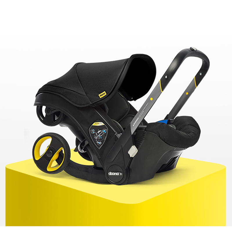 【Promotional price of 79€ for the first 200 orders, today only】Newborn 4-in-1 Folding Stroller with One-Touch Car Storage, Infant Car Seat