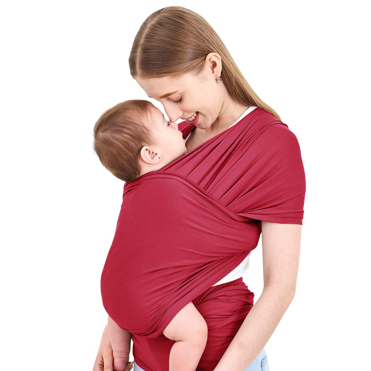 Baby Wrap Carrier,Hands Free Baby Carrier Sling,Lightweight,Breathable,Softness,Perfect for Newborn Infants and Babies Shower Gift,Black