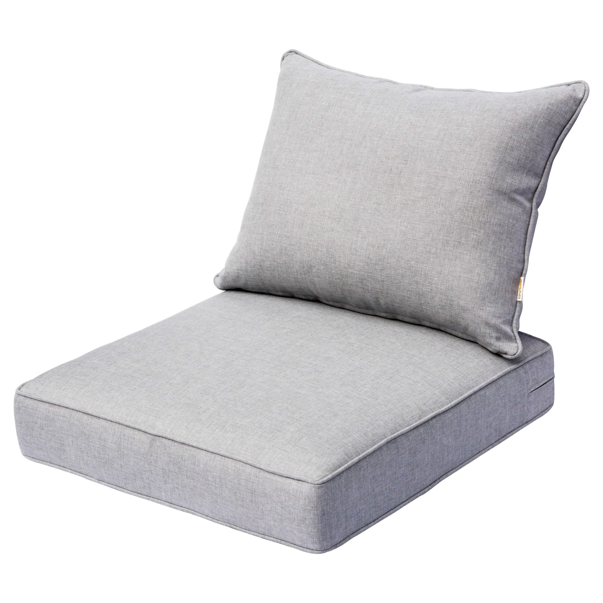 Ovios Replacement Seat Back Cushions Set with Olefin Fabric and Zipper, 24'' x 24'', Not Suitable for Ovios Patio Furniture
