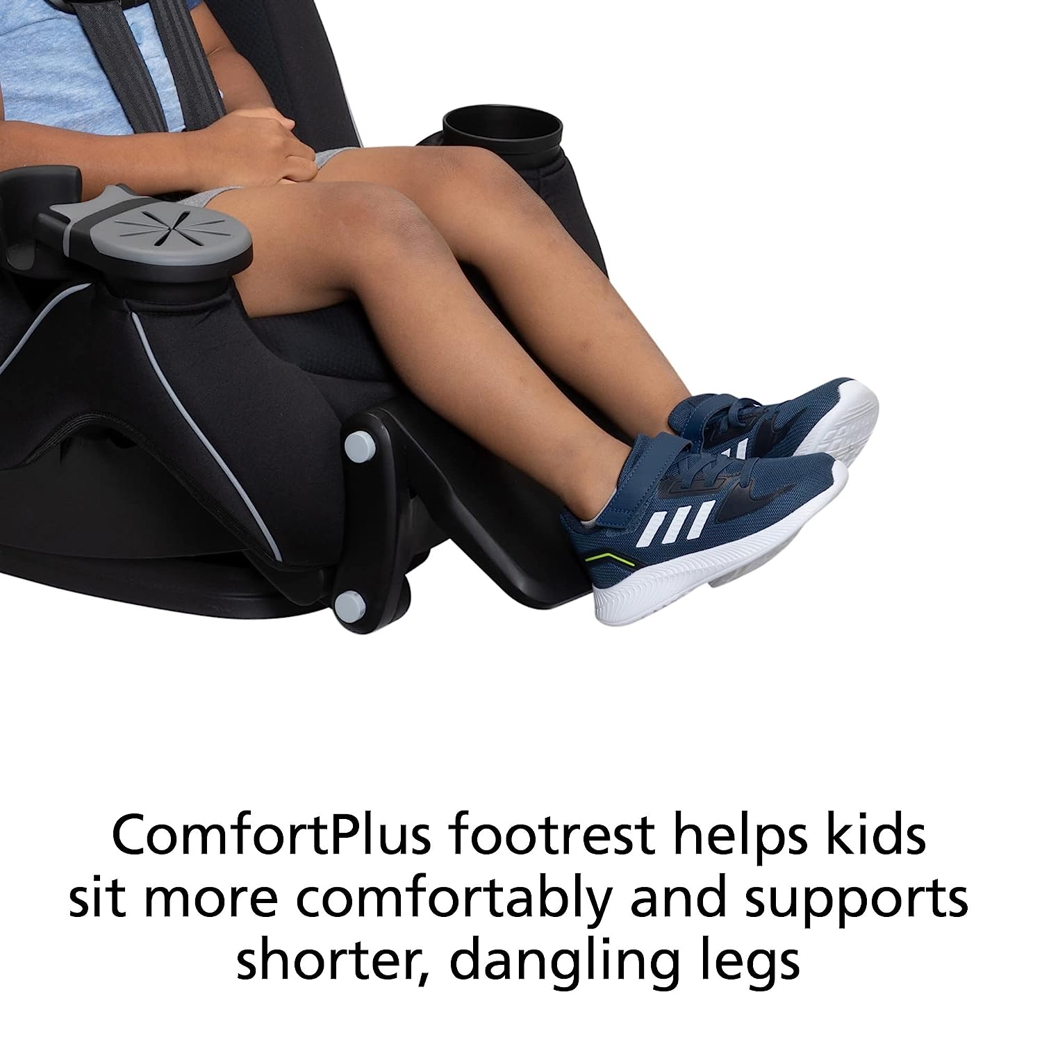 Safety 1st Grow and Go All-in-One Convertible Car Seat, Rear-facing 5-40 pounds, Forward-facing 22-65 pounds, and Belt-positioning booster 40-100 pounds, Carbon Wave