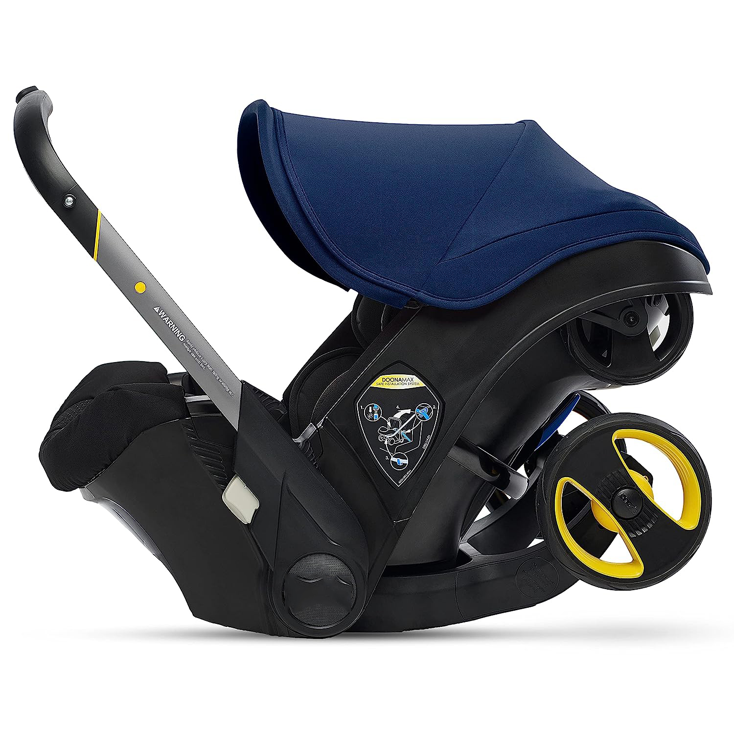 Infant Car Seat & Latch Base - Rear Facing, Car Seat to Stroller in Seconds - US Version, Nitro Black