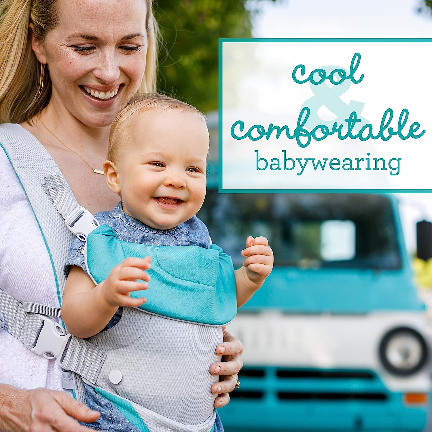 Advanced 4-in-1 Carrier - Ergonomic, convertible, face-in and face-out front and back carry for newborns and older babies 8-32 lbs