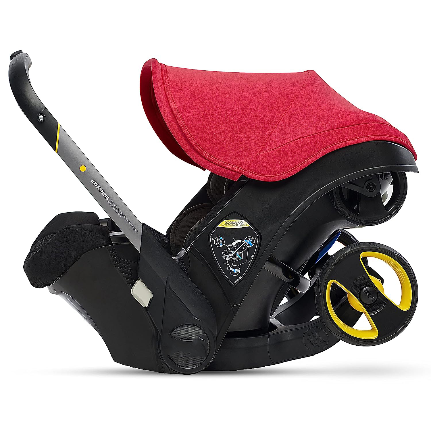 Infant Car Seat & Latch Base - Rear Facing, Car Seat to Stroller in Seconds - US Version, Nitro Black