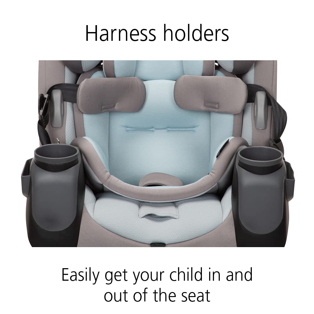 Safety 1st Grow and Go All-in-One Convertible Car Seat, Rear-facing 5-40 pounds, Forward-facing 22-65 pounds, and Belt-positioning booster 40-100 pounds, Carbon Wave