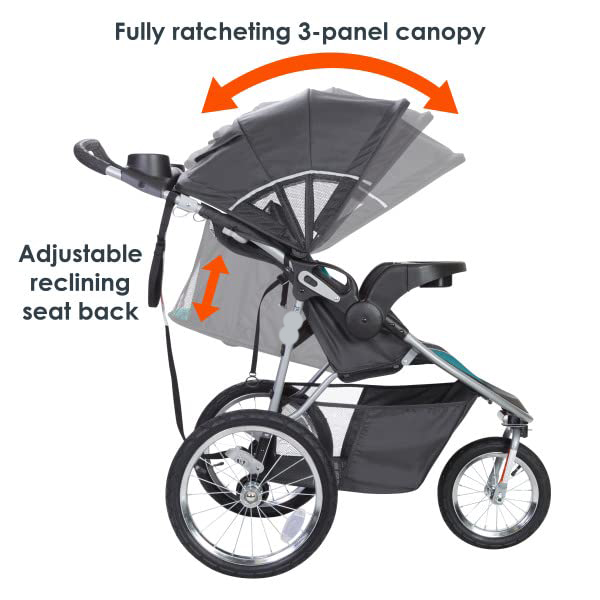 Baby Trend Expedition Jogger Stroller, Phantom, 50 Pounds