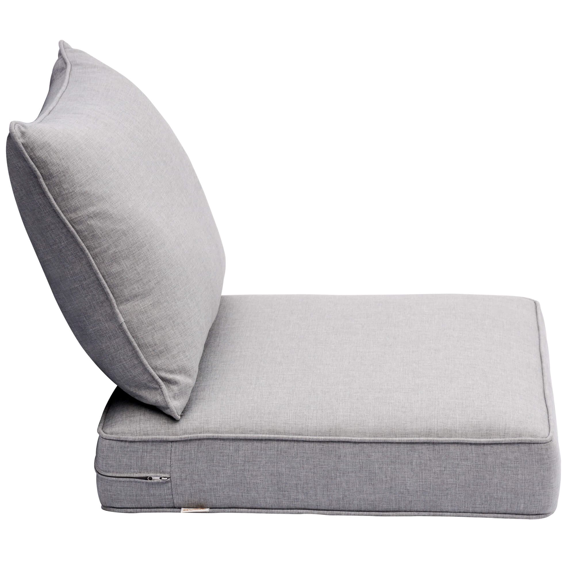 Ovios Replacement Seat Back Cushions Set with Olefin Fabric and Zipper, 24'' x 24'', Not Suitable for Ovios Patio Furniture