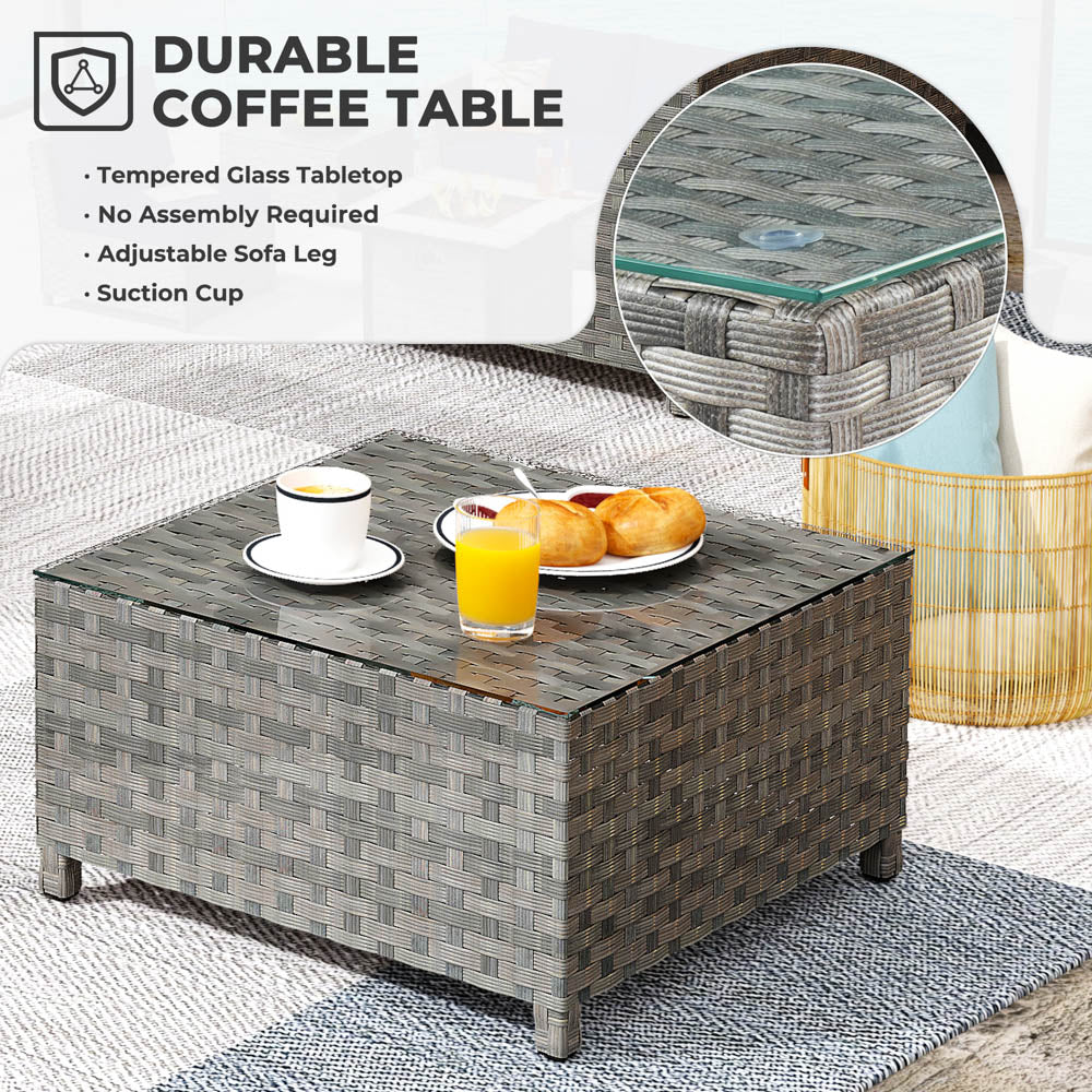 Ovios New Rimaru Series Patio Furniture Set 13-Piece include 42