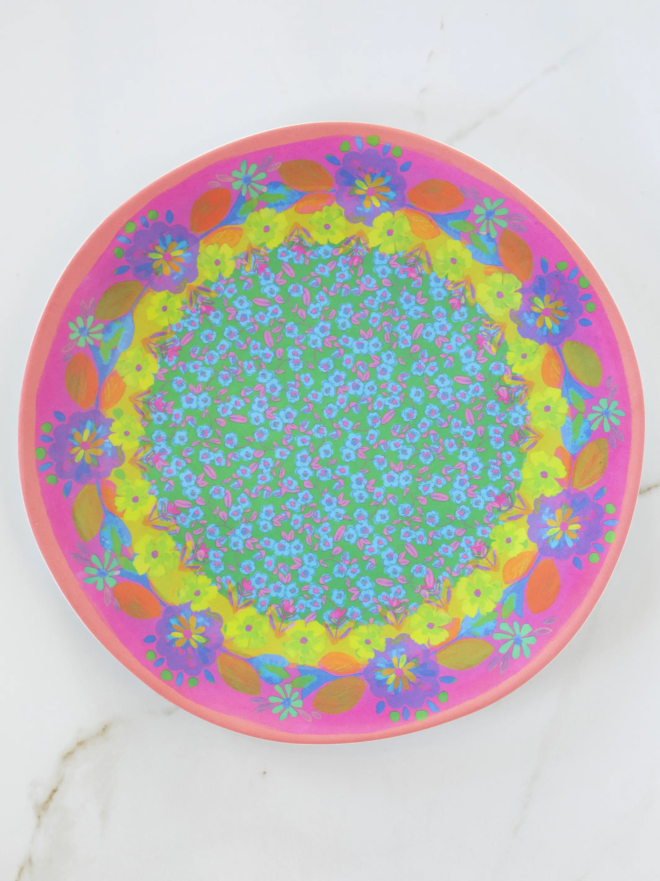 Mix & Match Melamine Dinner Plate - Coral