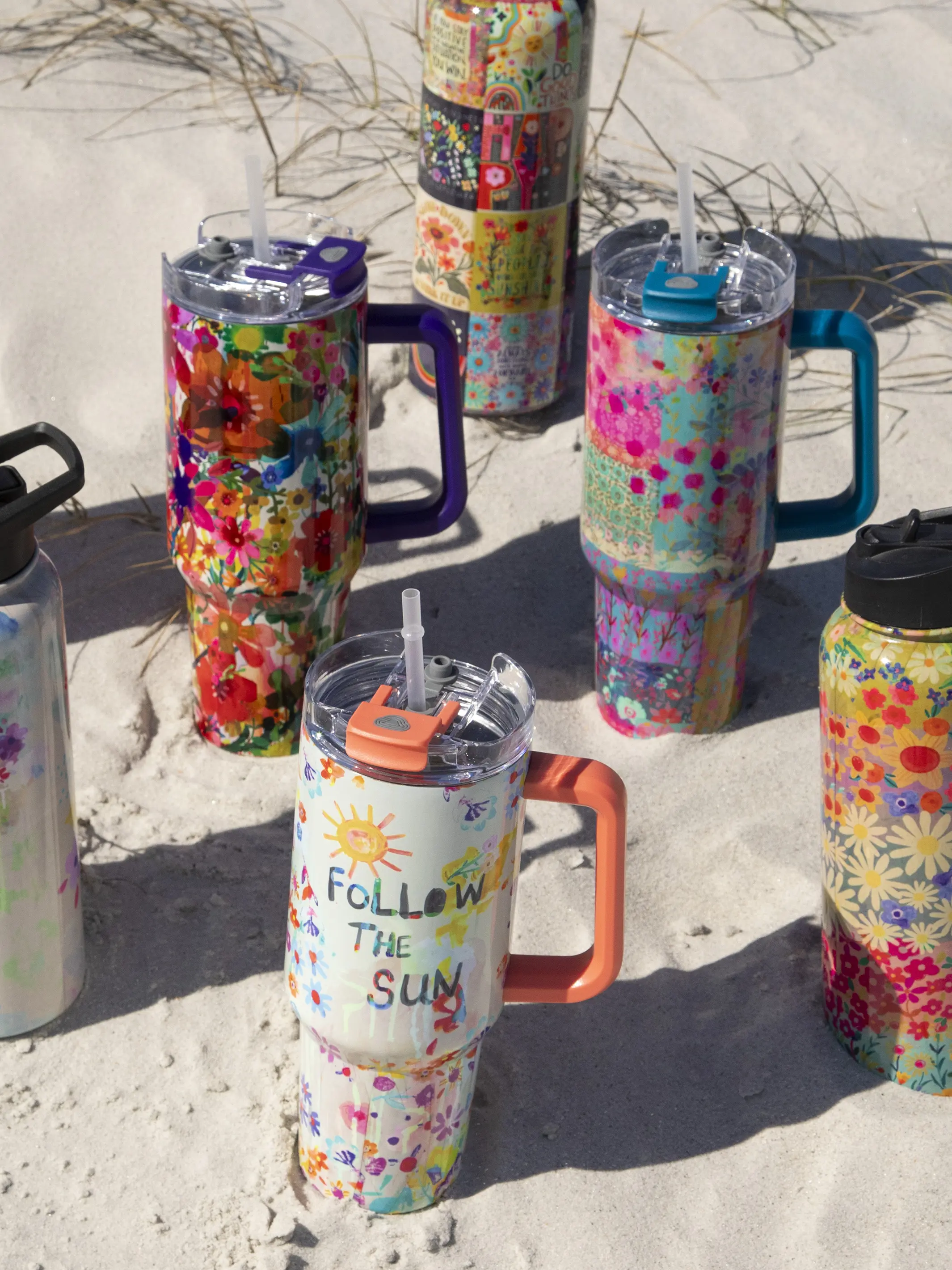 Mega 40oz Tumbler - Cream Follow The Sun