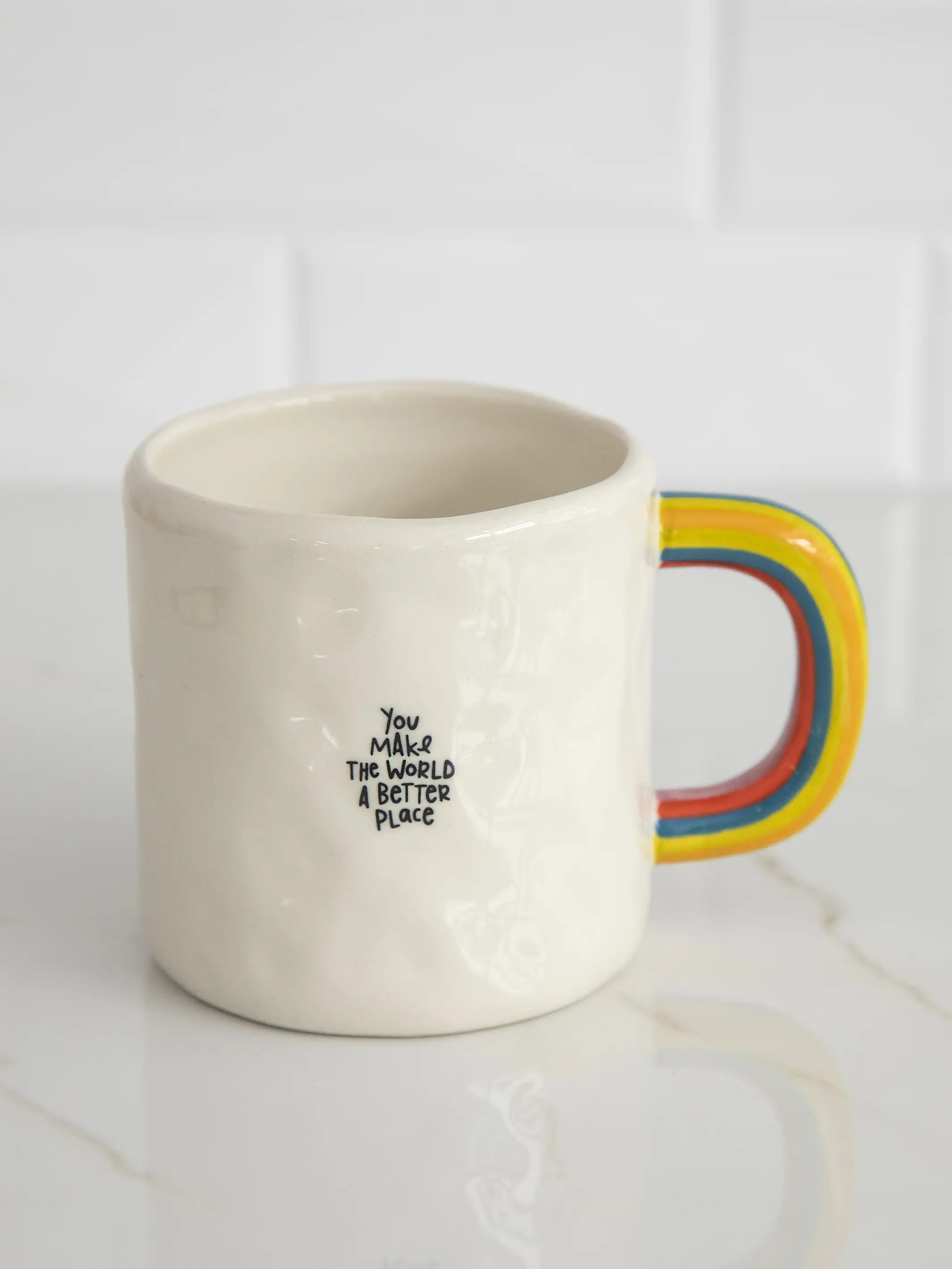 Rainbow Coffee Mug - You Make The World Better
