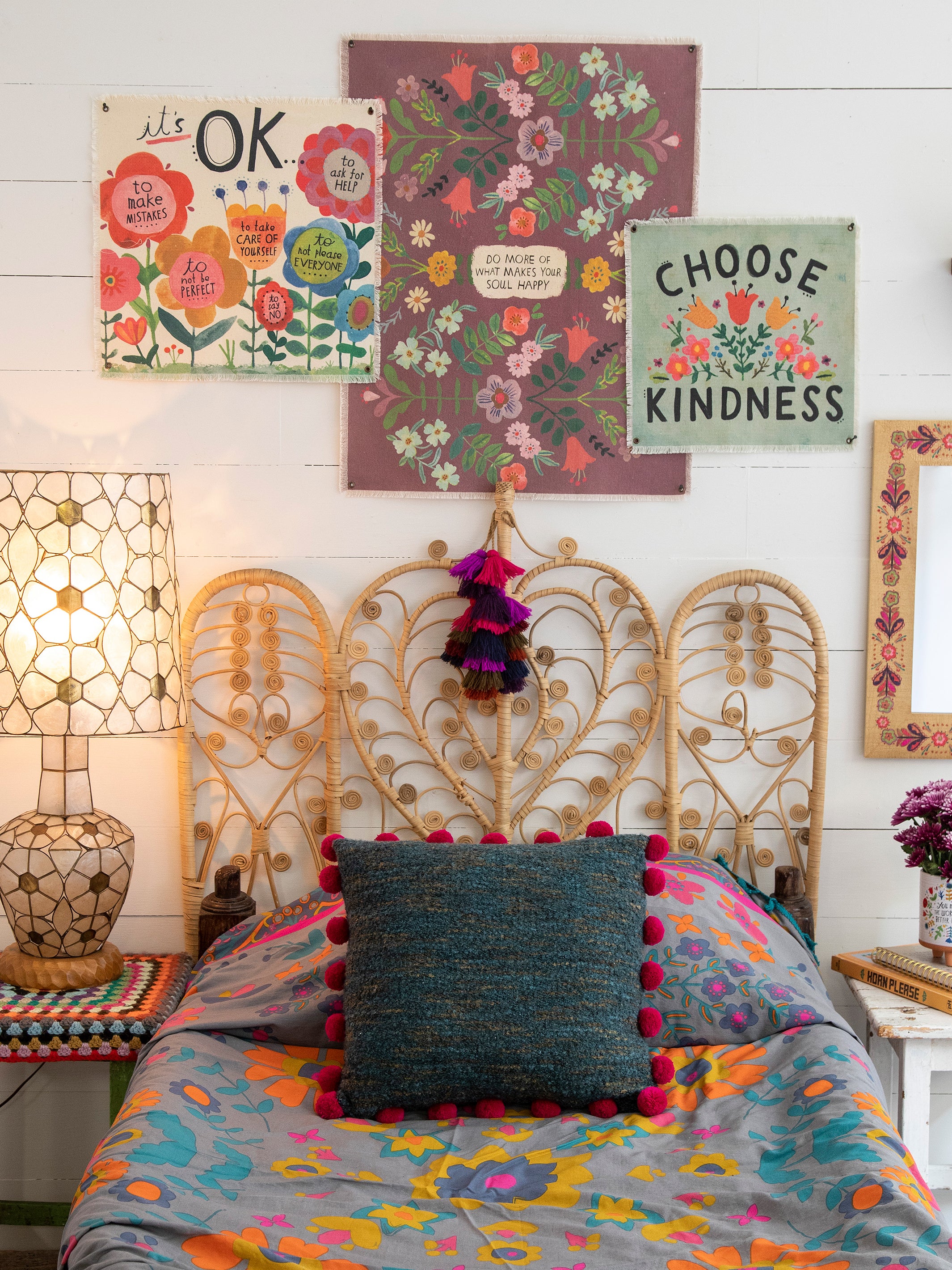 Mini Canvas Wall Hanging Tapestry - It's OK