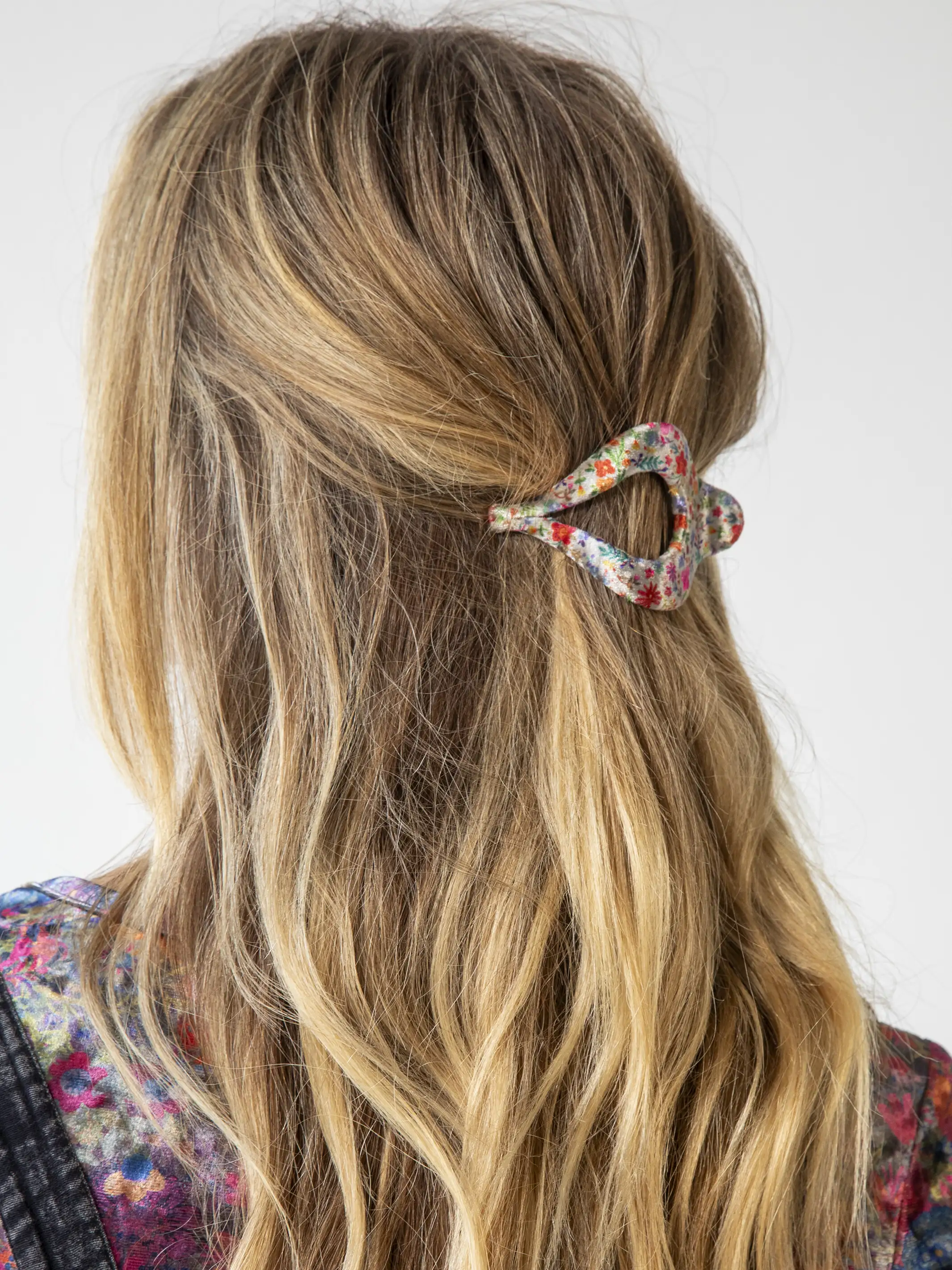 Velvet Boho Clip - Pink