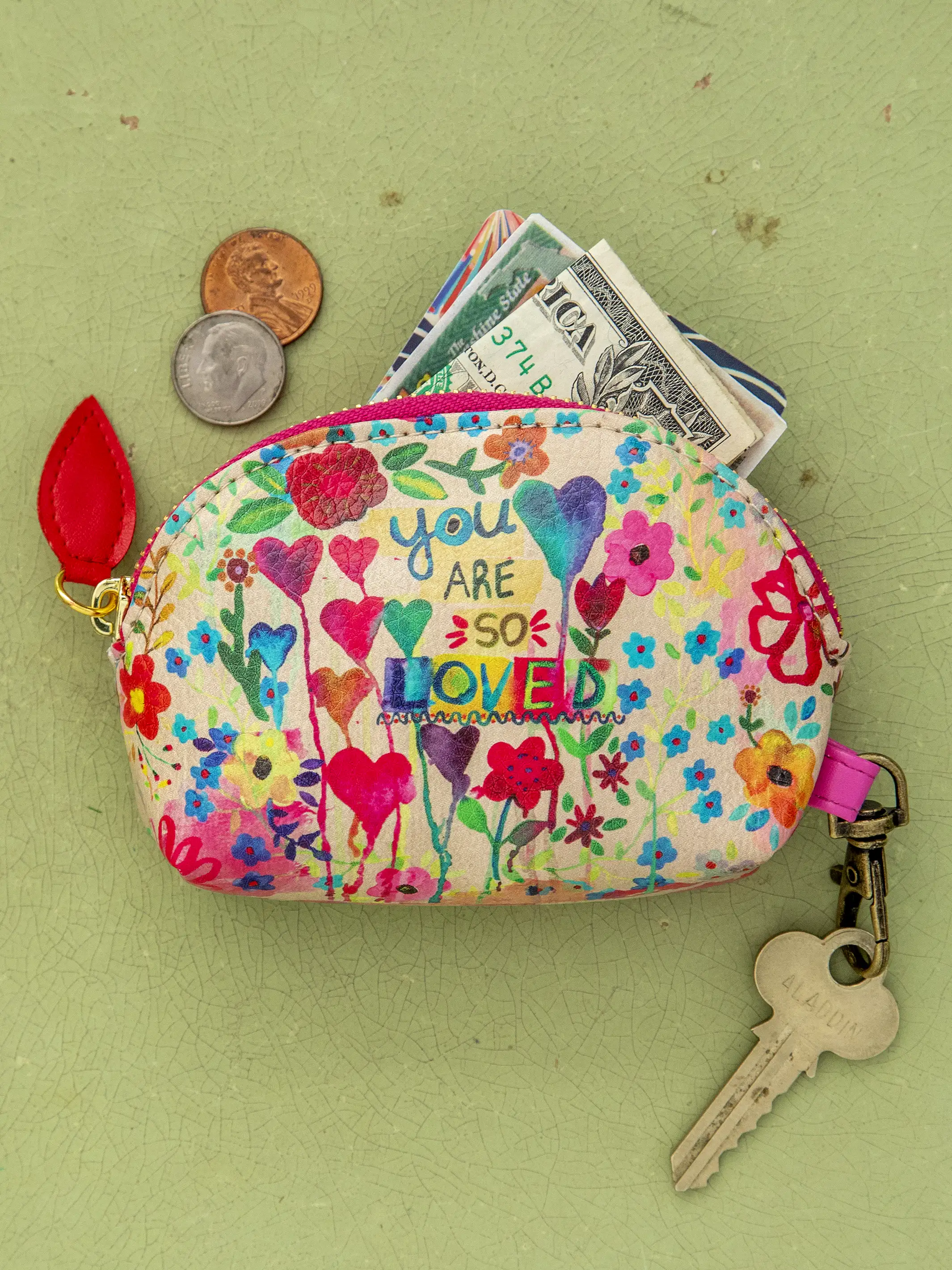 Vegan Leather Mini Pouch - You Are So Loved