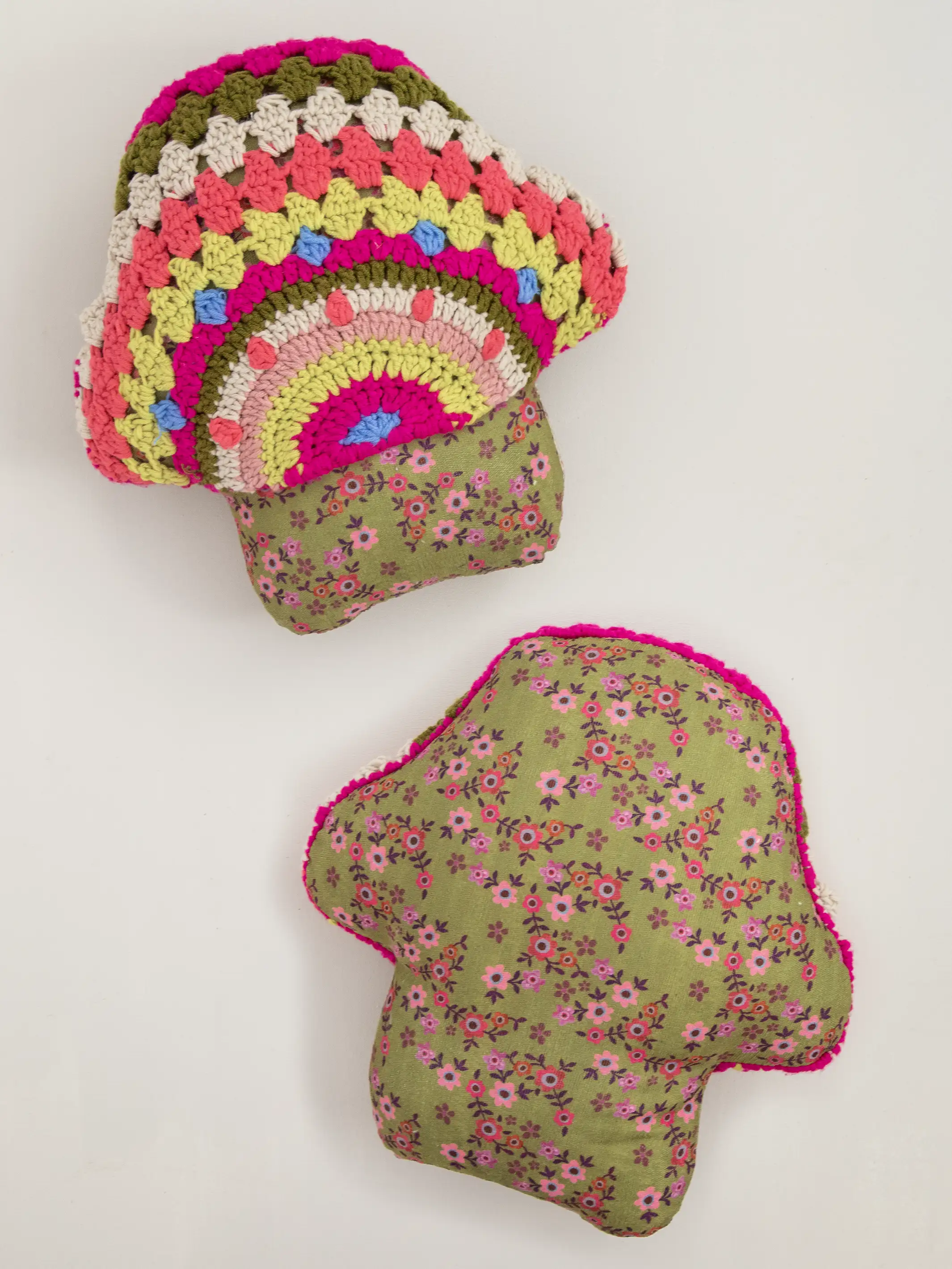Crochet Pillow - Mushroom