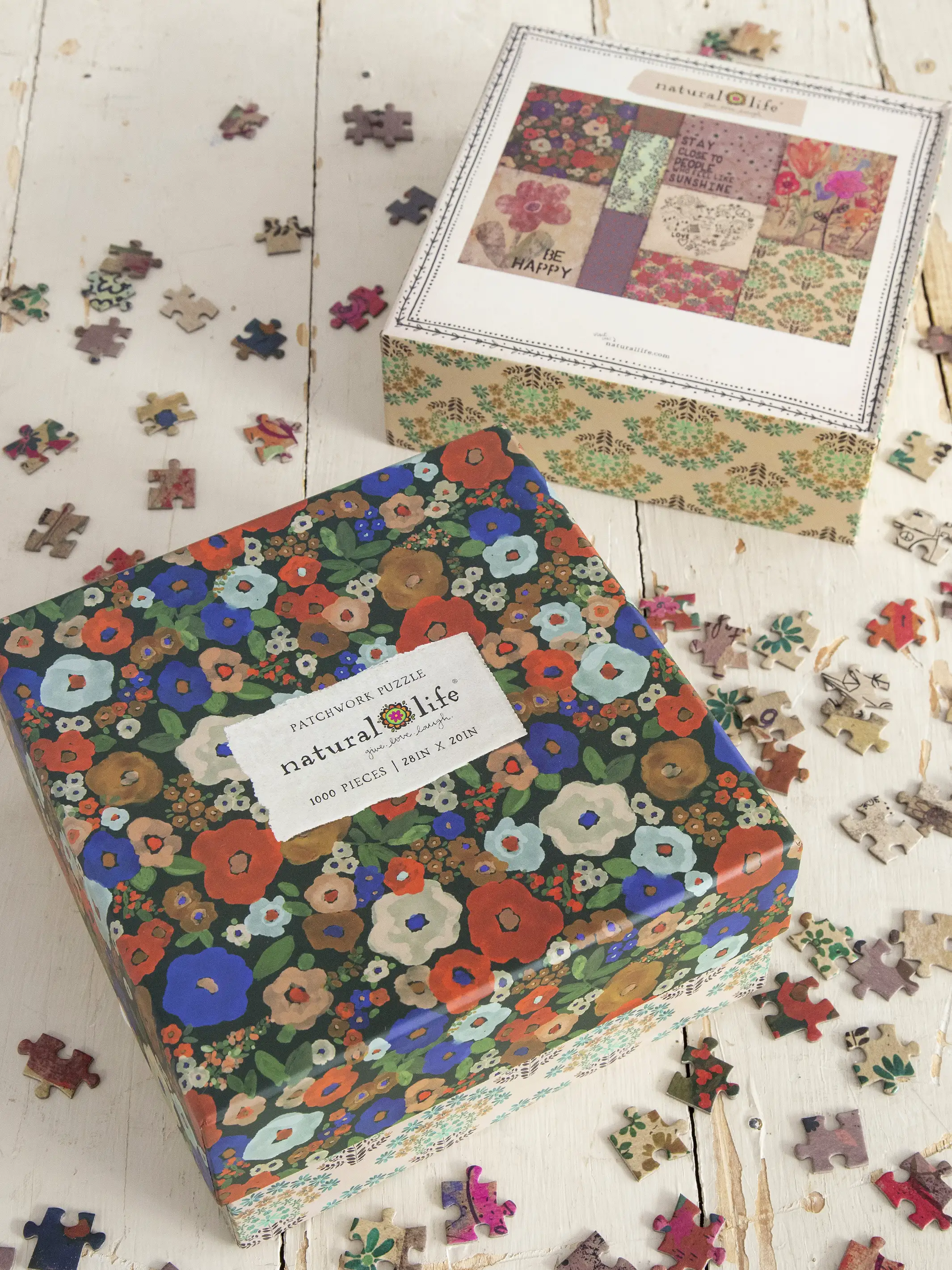 1,000 Piece Puzzle - Patchwork Be Happy