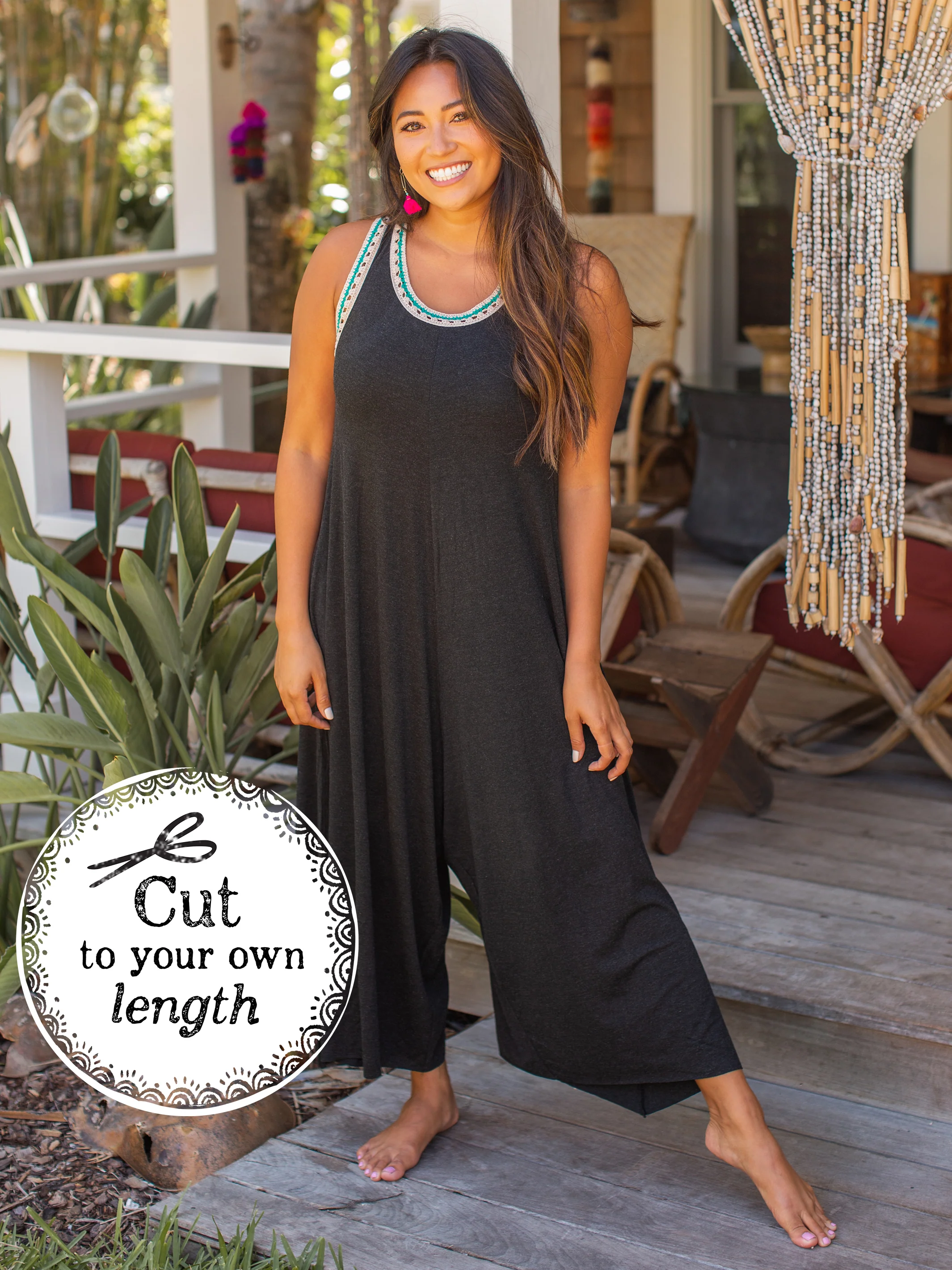 Willow Jumpsuit - Charcoal