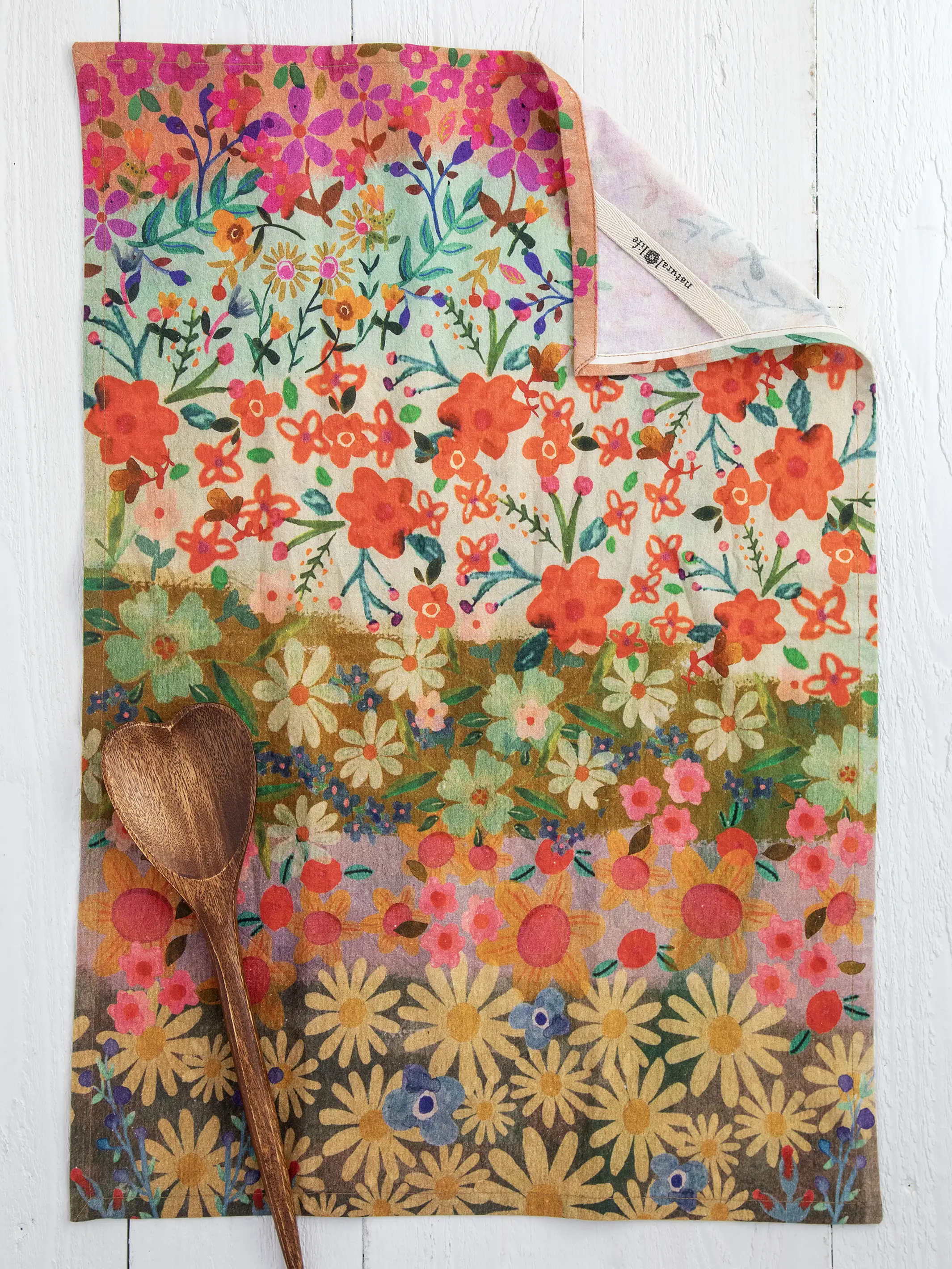 Kitchen Dish Towel - Wildflower Border