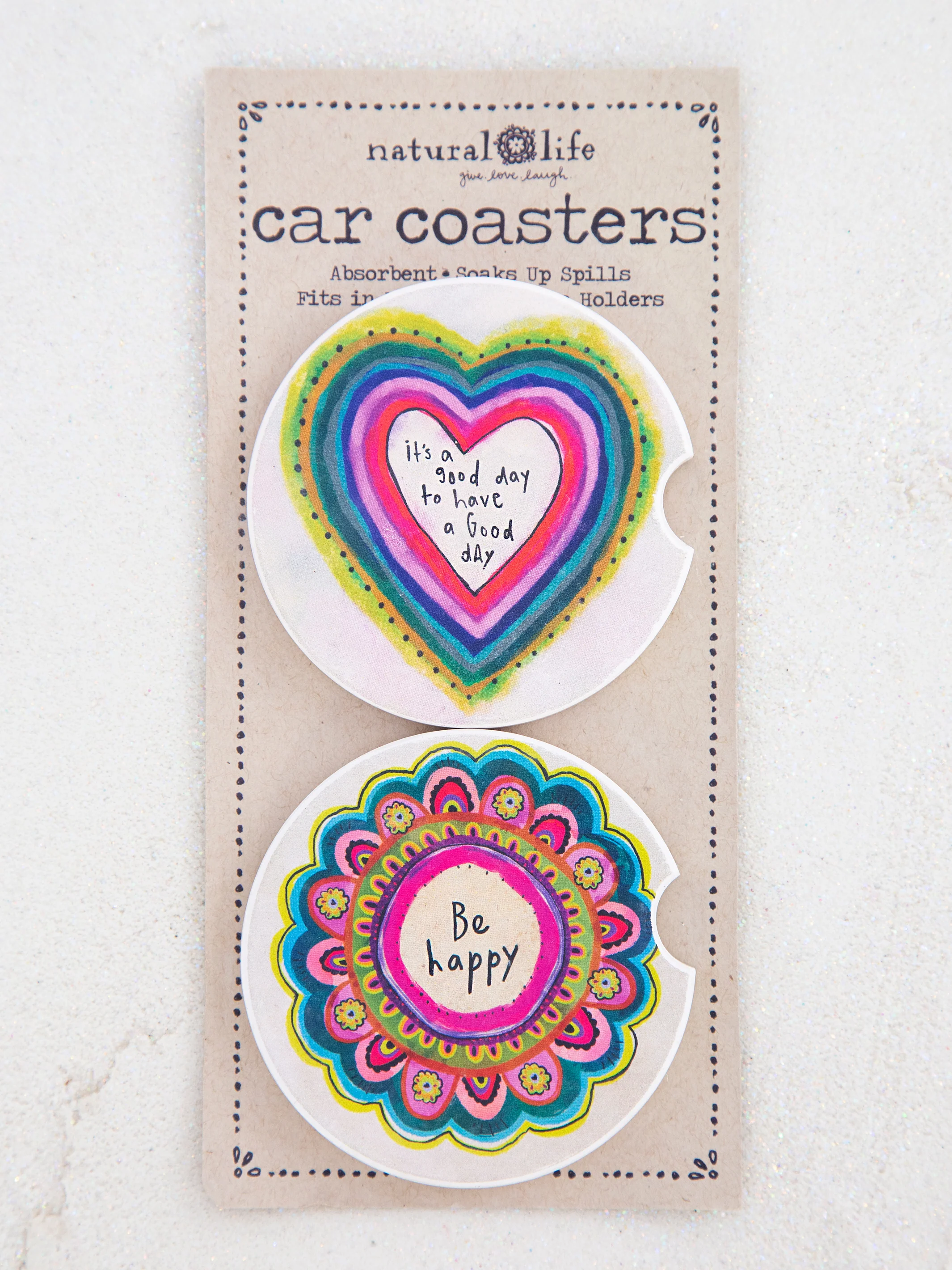 Car Coasters, Set of 2 - Good Day
